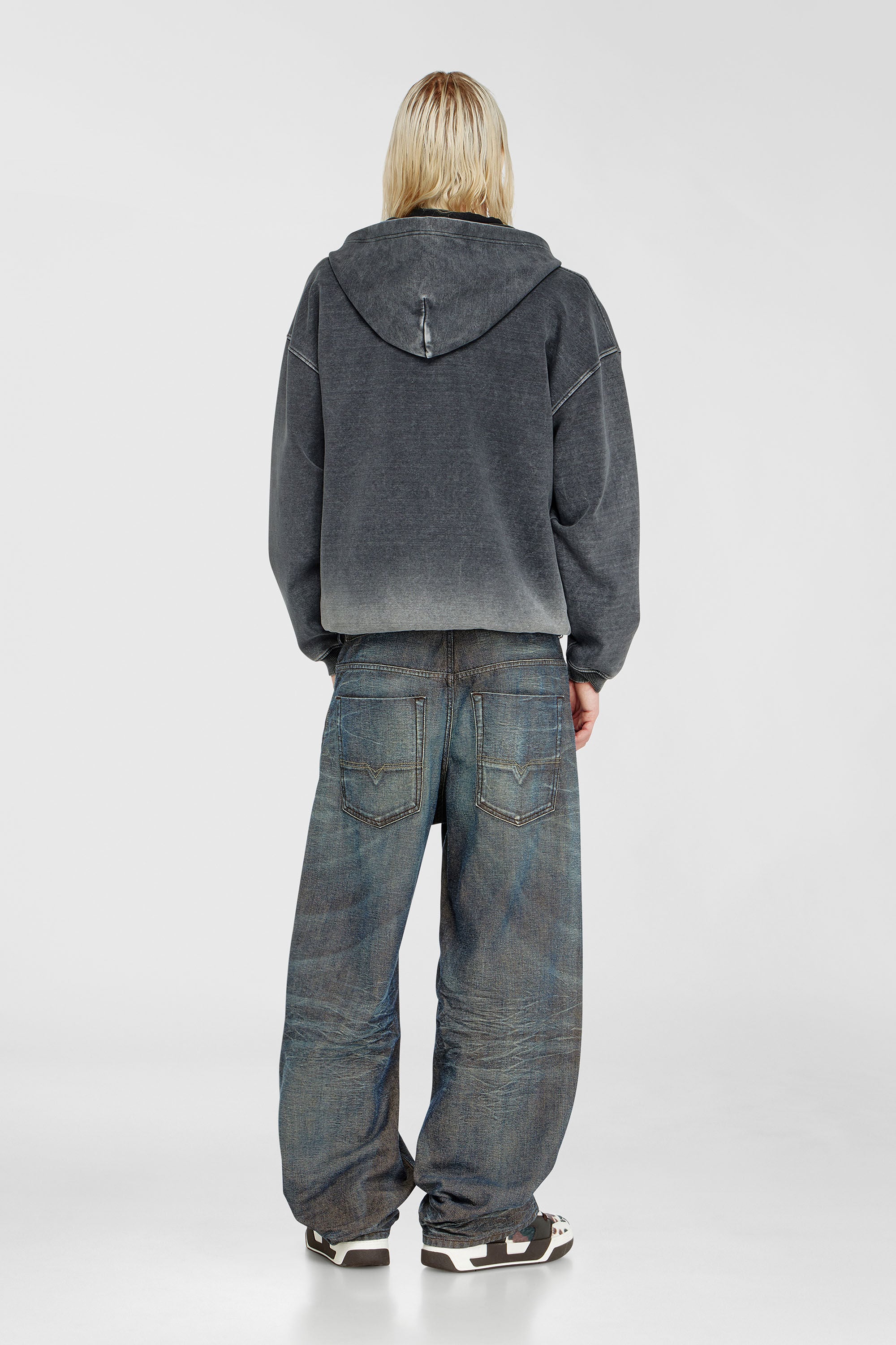 Diesel - Relaxed Jeans 1997 D-Enim-M 007EM Mixte, Bleu Fonc&eacute; - Image 3