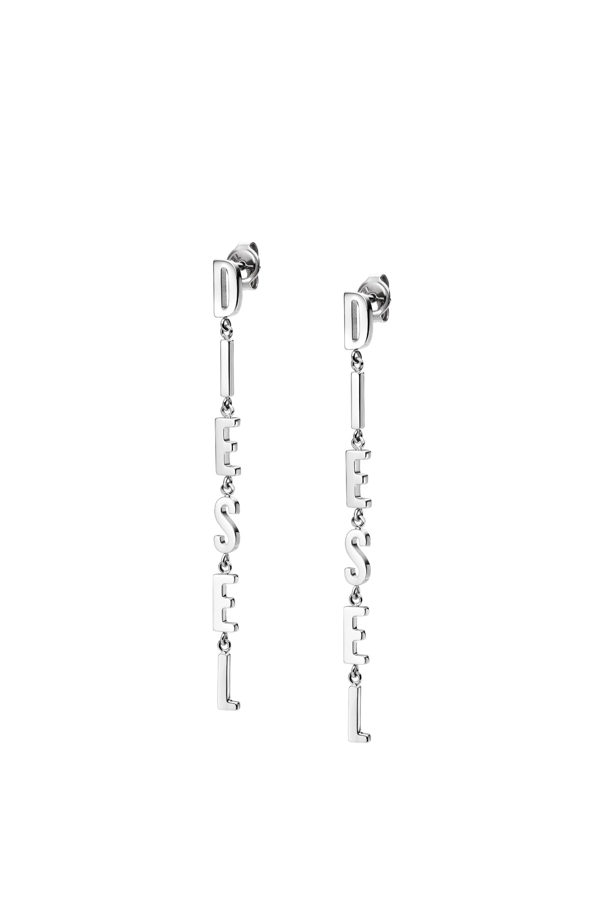 Diesel - DX1488, Unisex's Stainless steel drop earrings in Silver - 1