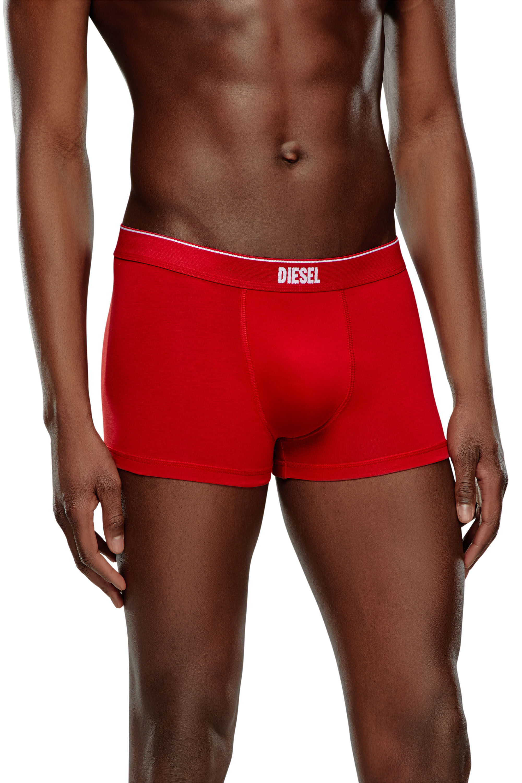 Diesel - UMBX-DAMIEN-H, Male's Boxer briefs with maxi back print in Red - 3