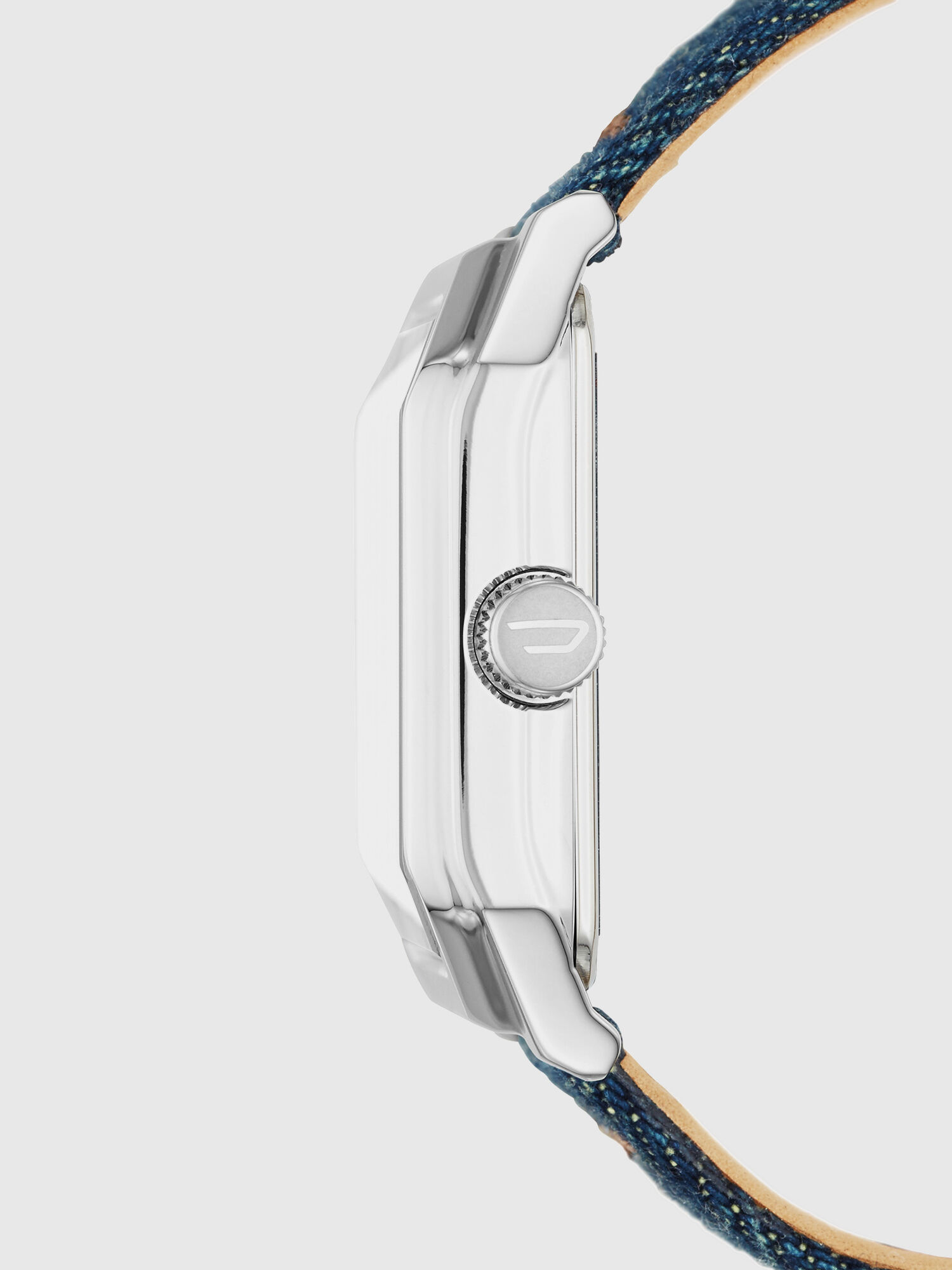 DZ1825 Man: Square blue watch with denim strap | Diesel