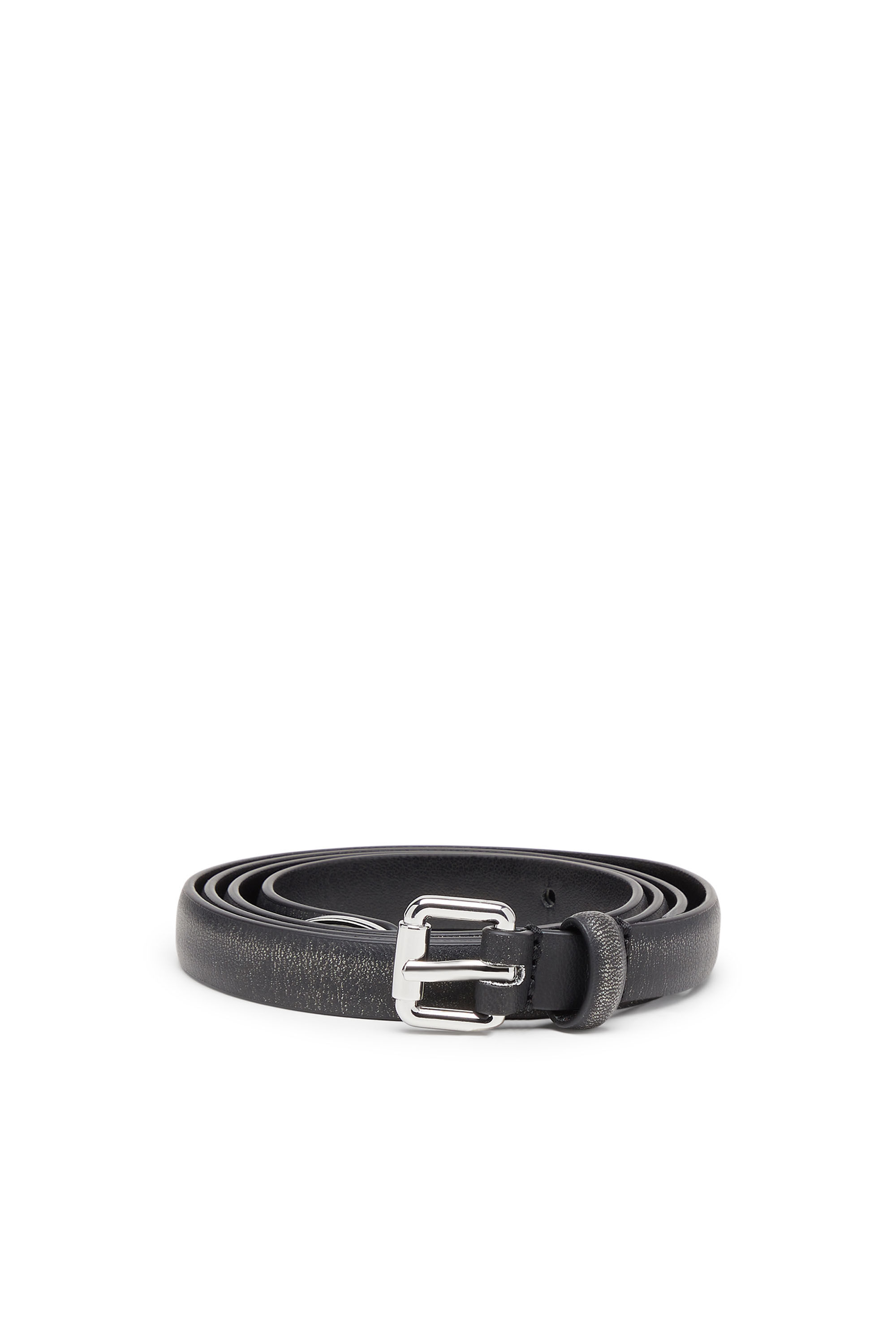 Diesel - B-DD-TIP, Ceinture 1,4 cm avec boucle fine Femme in Noir - 1