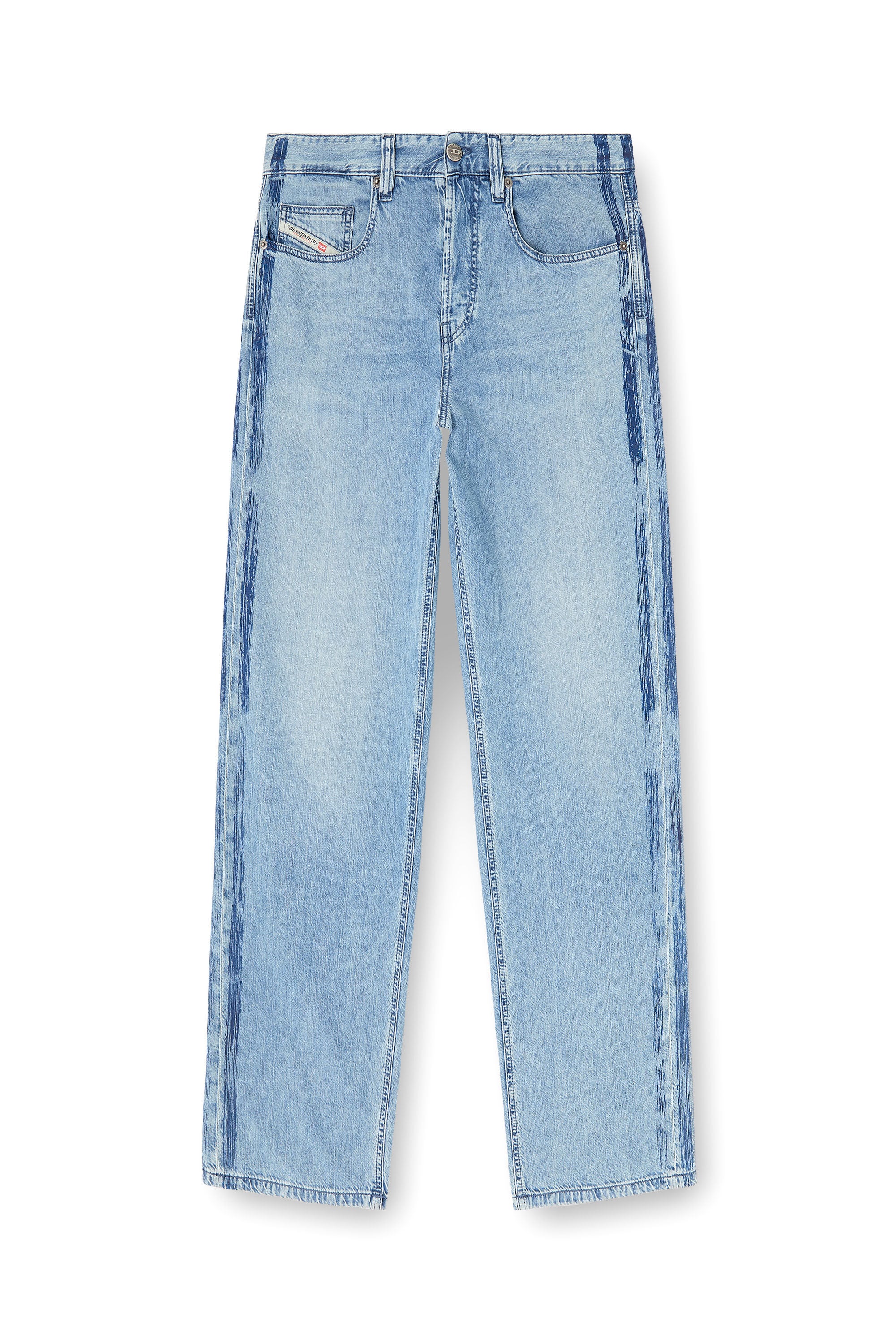 Men's Relaxed Jeans | Low Waist 2001 D-MacroLight Blue | Diesel US