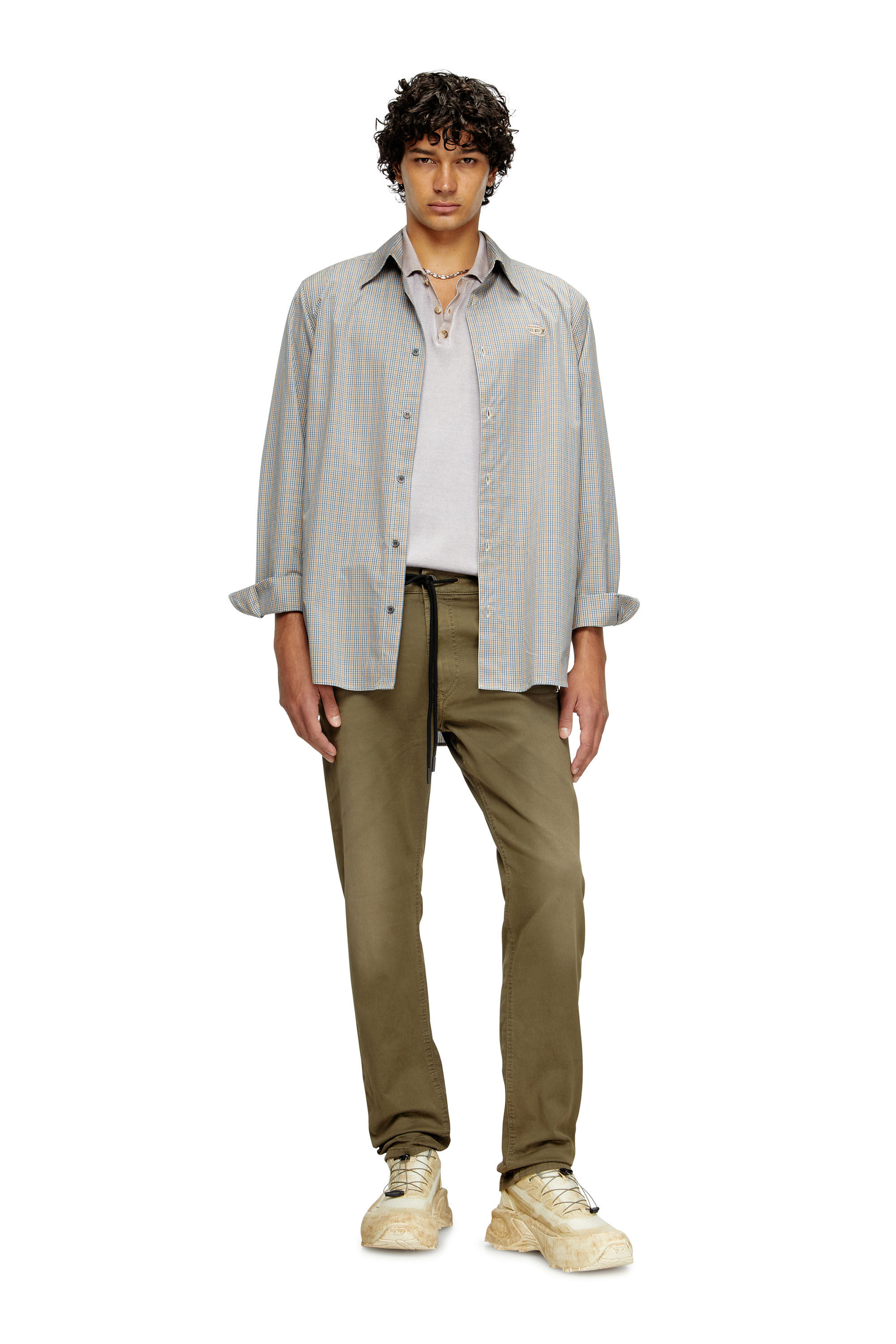 Men's Regular Jeans | Green | Diesel 2032 D-Krooley Joggjeans®