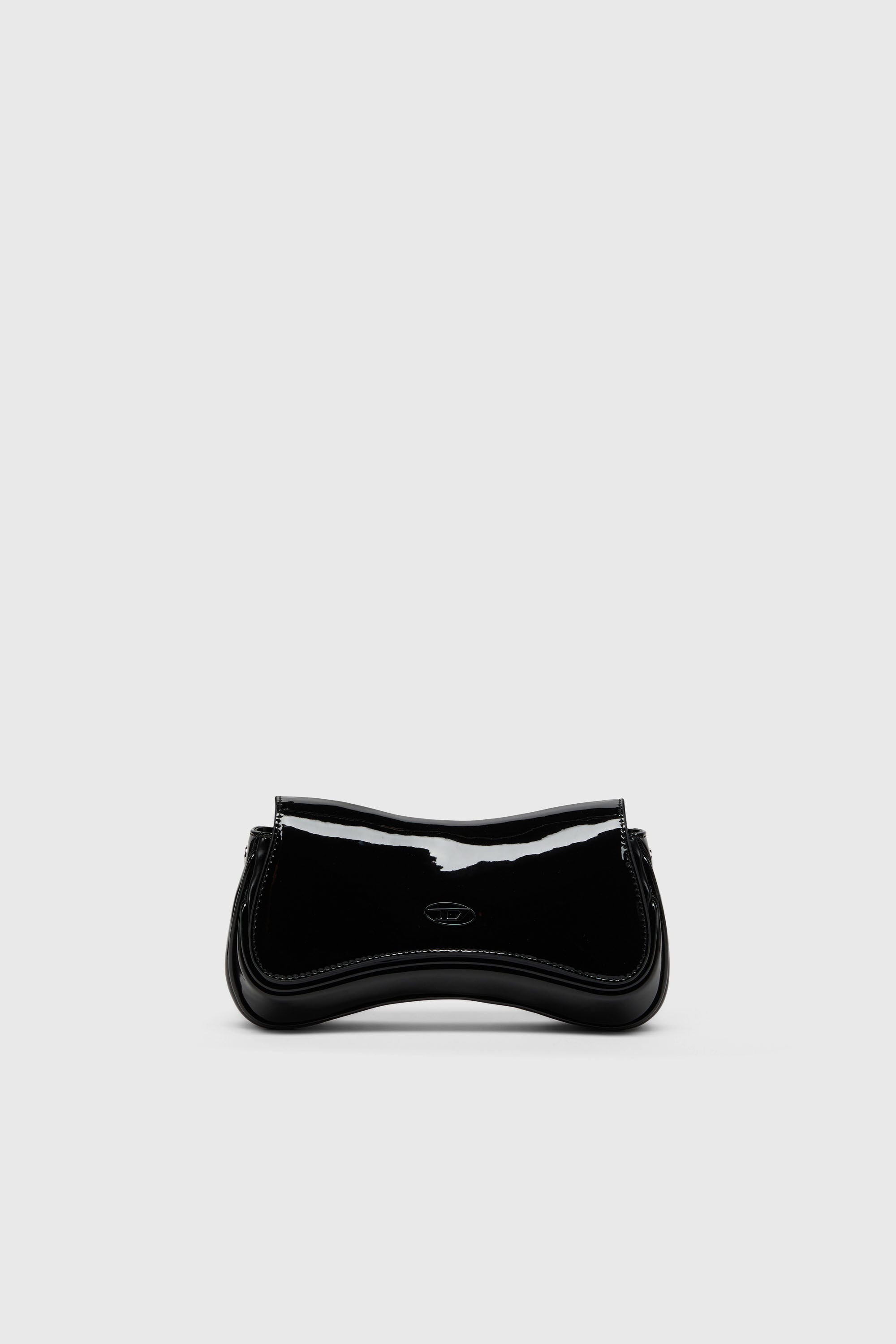 Diesel - PLAY CLUTCH, Woman's Play-Clutch in glossy PU in Black - 2