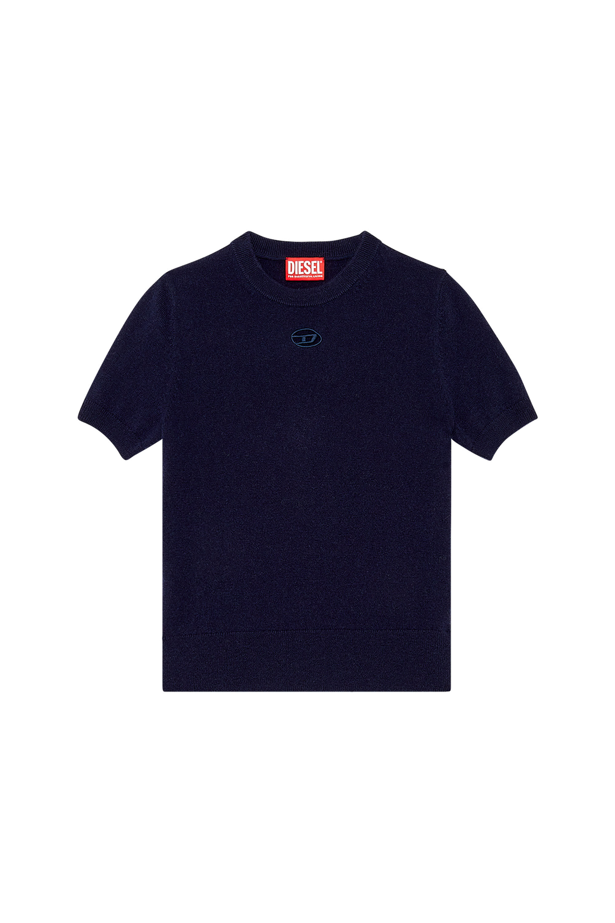 Diesel - M-ARGA, Female's Wool and cashmere top in Dark Blue - 2