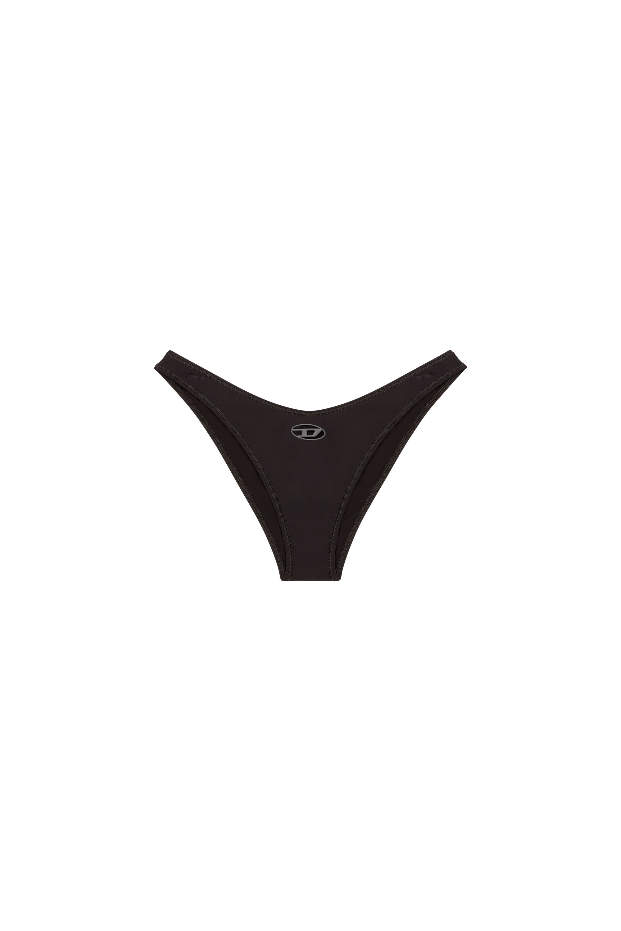 Diesel - PUNCHY-UTLT, Slip en microfibre avec logo découpé Femme in Noir - 4
