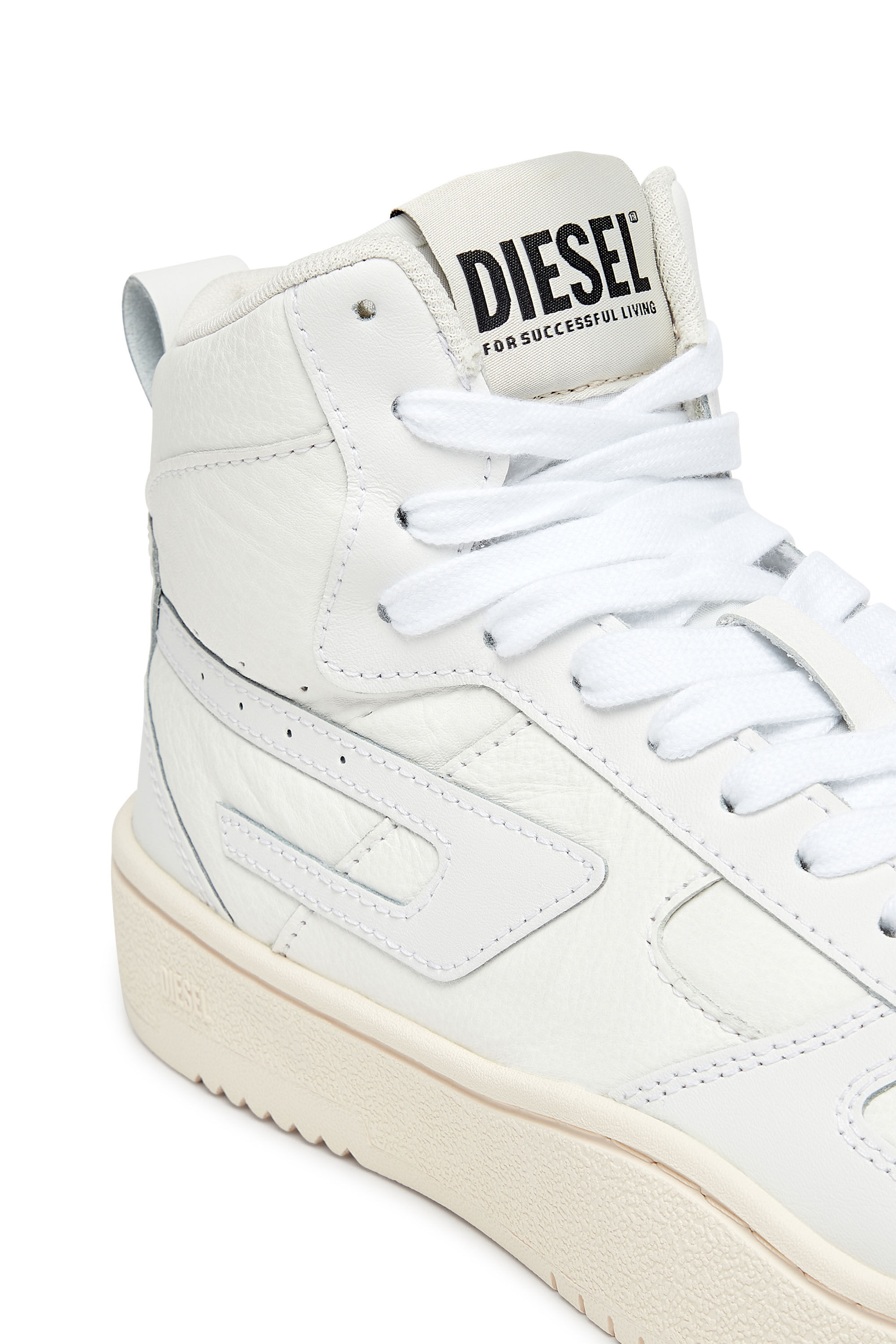 Diesel - S-UKIYO V2 LOW, Female's S-Ukiyo V2 Mid W - High-top sneakers with D branding in White - 6