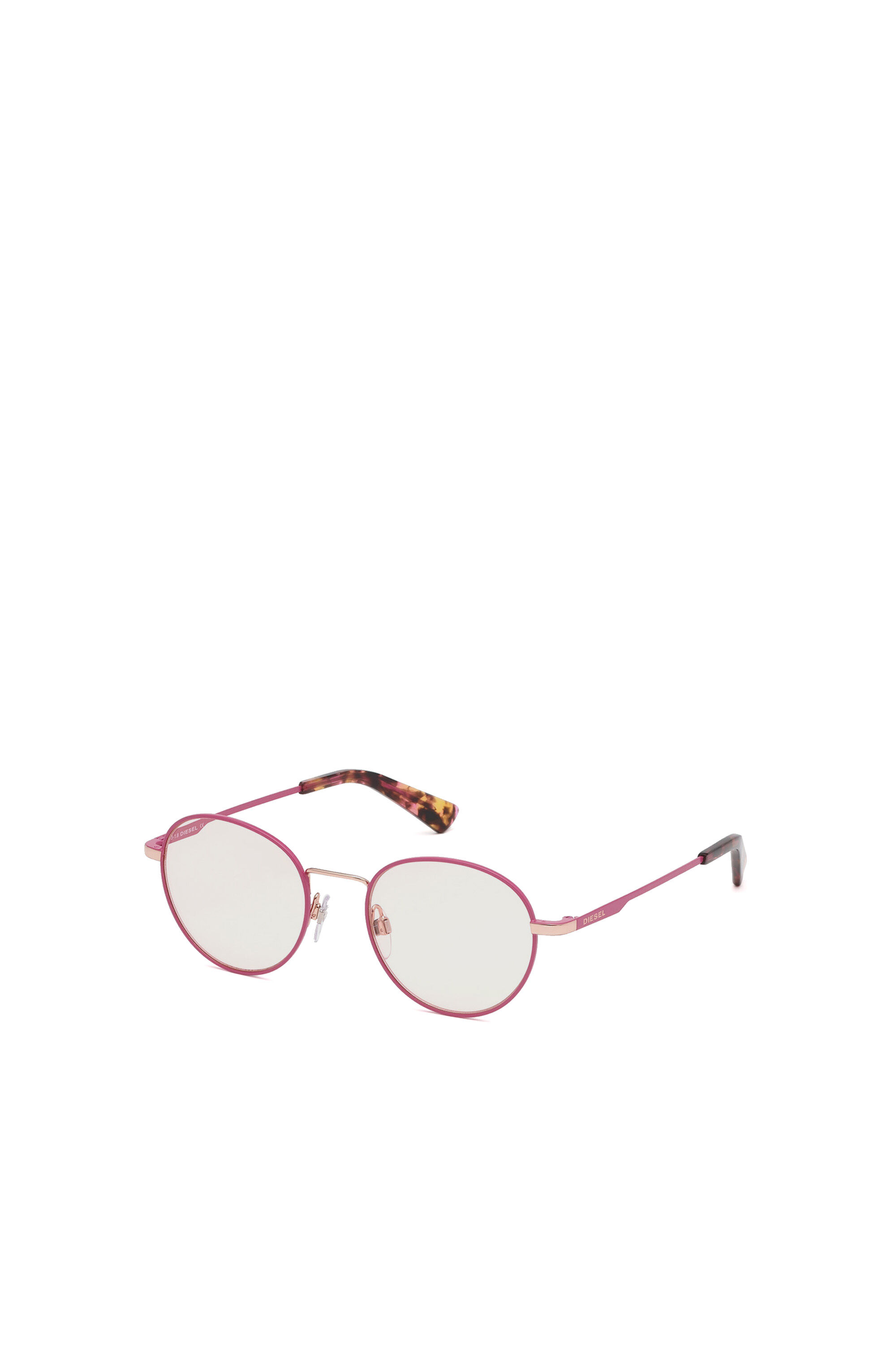 Diesel - DL0290, Unisex's Lightweight eyewear with cosmetic lenses in Pink - 2