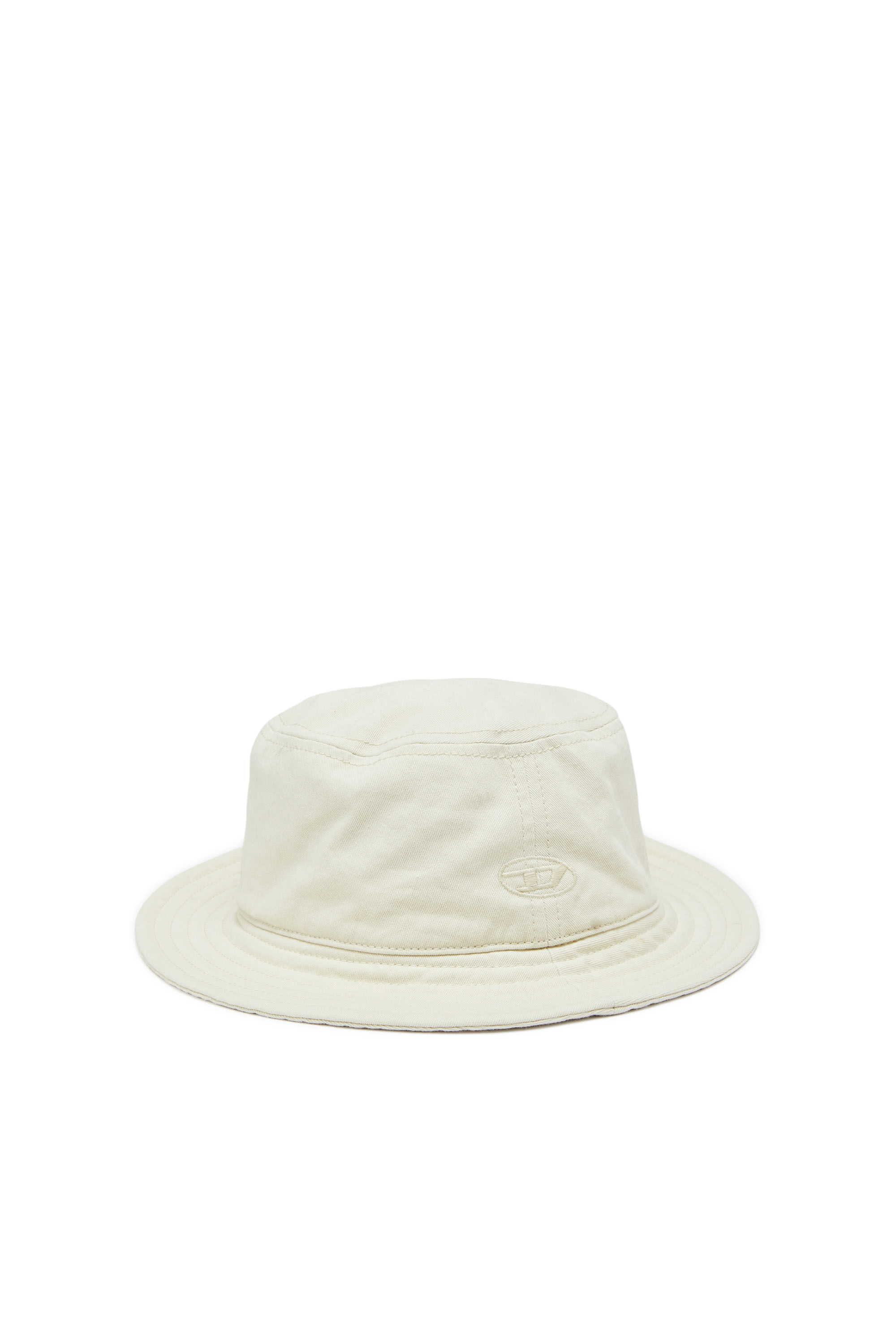 Diesel - C-FISHER-WASH, Bob avec logo brodé ton sur ton Homme in Blanc - 1