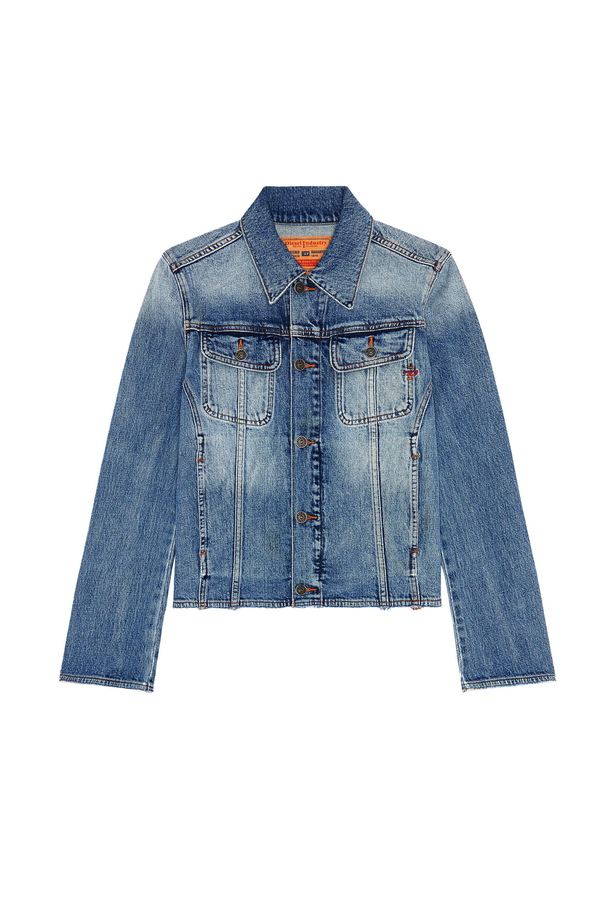 Diesel - DE-BONNY-S1, Veste trucker en denim confortable Femme in Bleu - 2