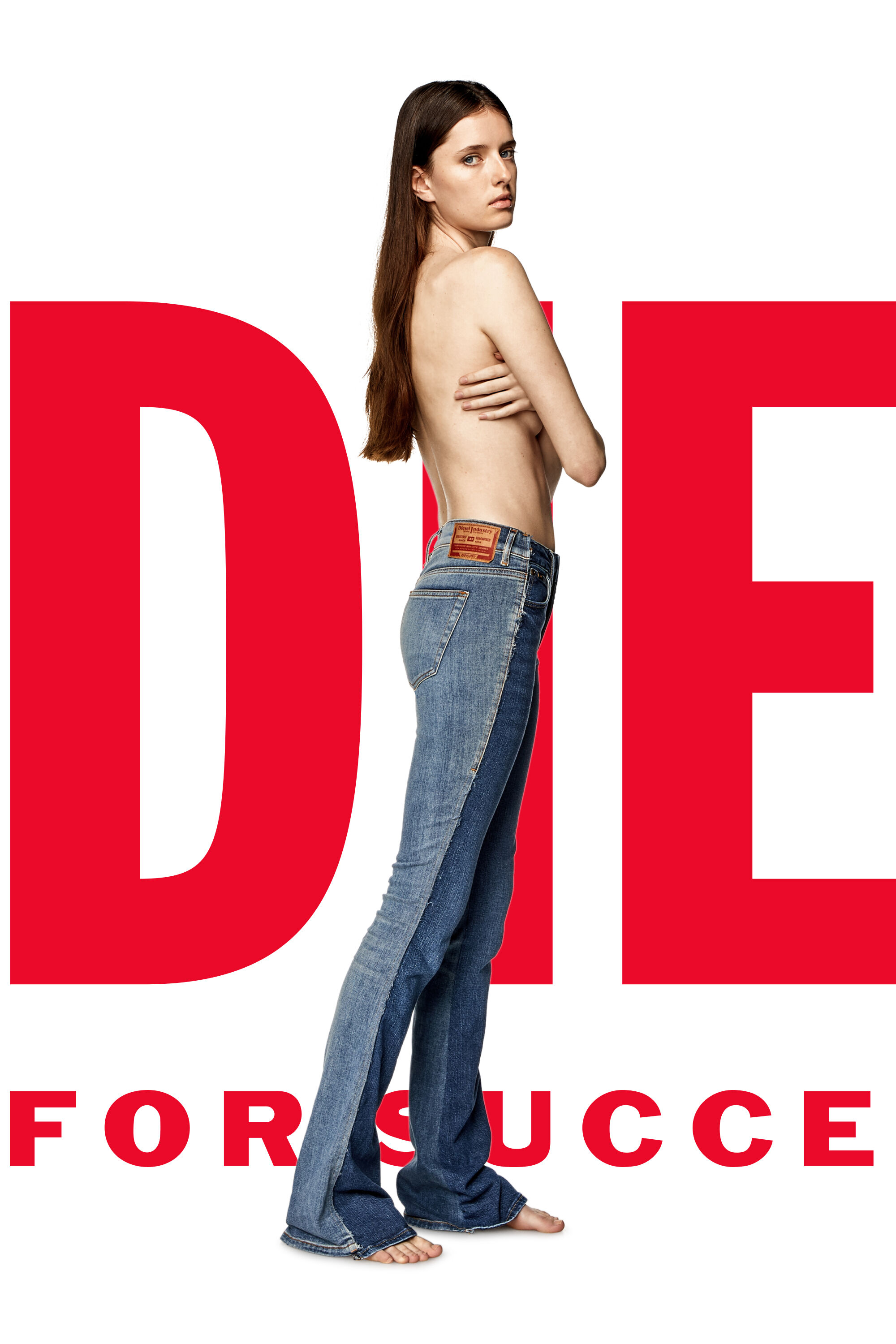 Diesel - Woman's Bootcut Jeans Dieseloves 02 09K46, Medium blue - 1
