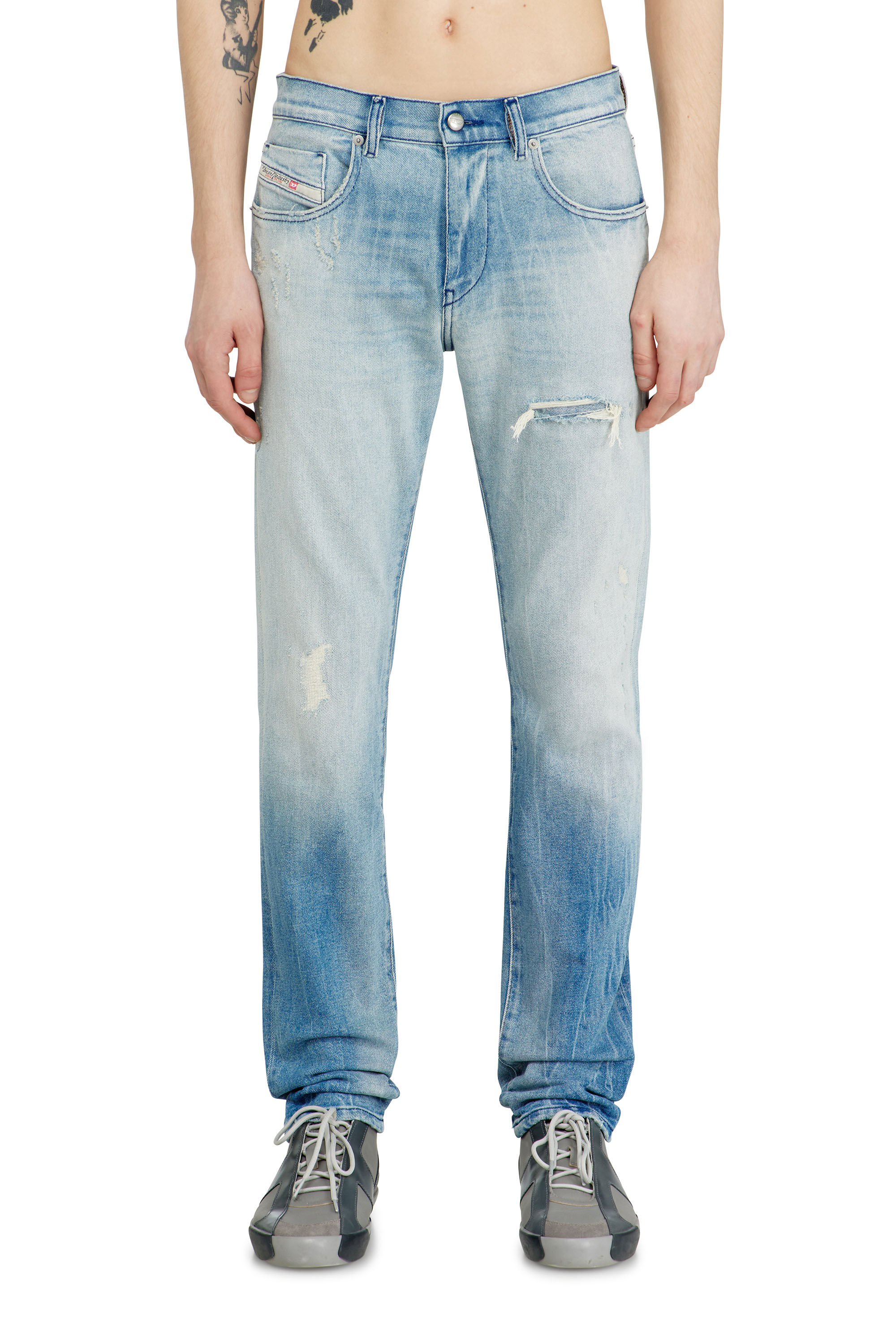 Men's Slim Jeans | Regular Waist 2019 D-StruktLight Blue | Diesel US