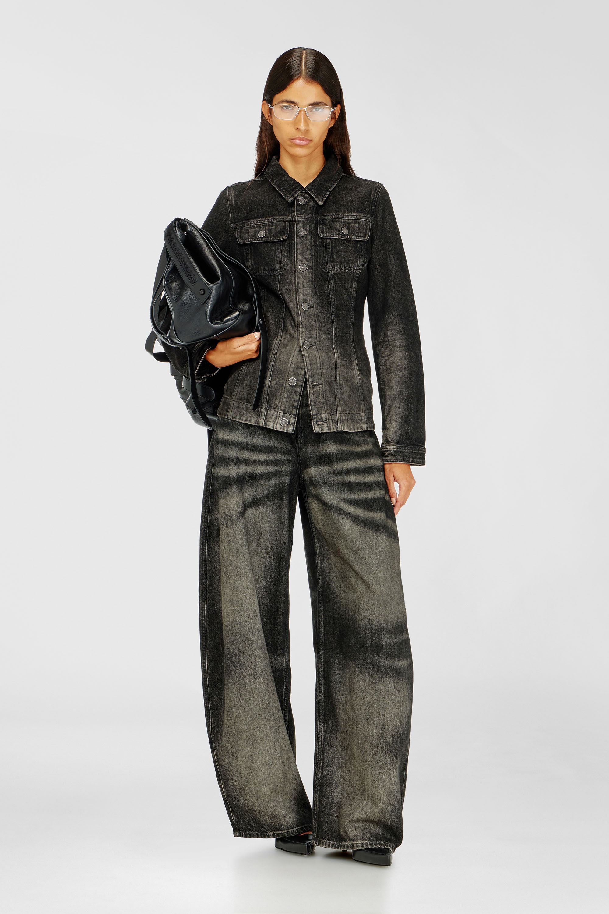 Diesel - Relaxed Jeans 1987 D-Khelz 09R33 Femme, Noir/Gris fonc&eacute; - Image 1