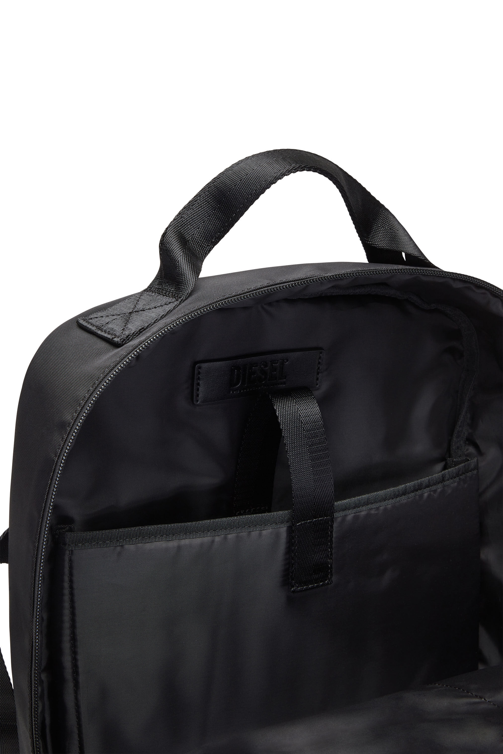 Diesel - DSRT BACKPACK, Dsrt-Sac à dos utility en nylon imprimé Homme in Noir - 2