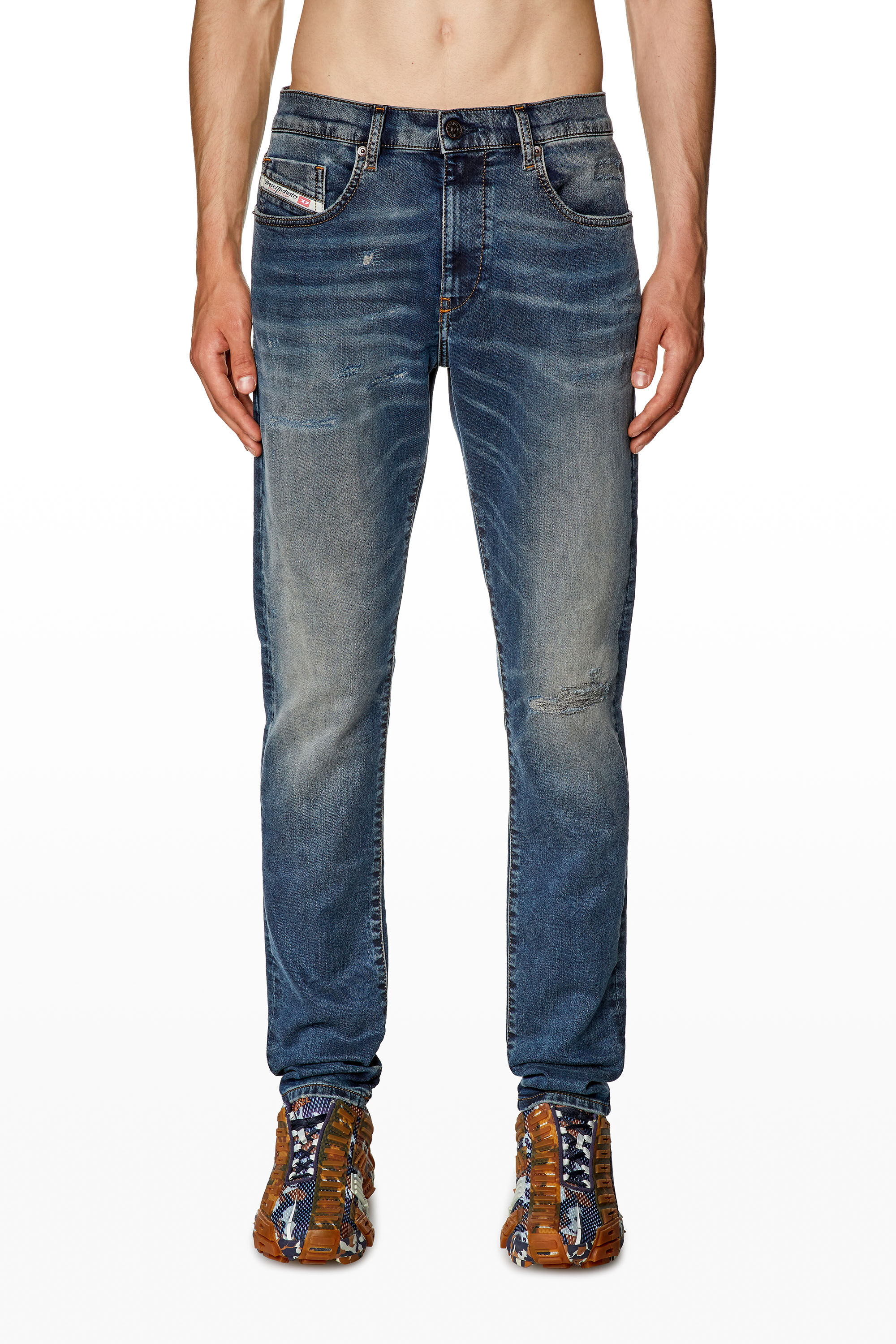 Diesel - Male's Slim 2060 D-Strukt Joggjeans® E9H98, Dark Blue - 3