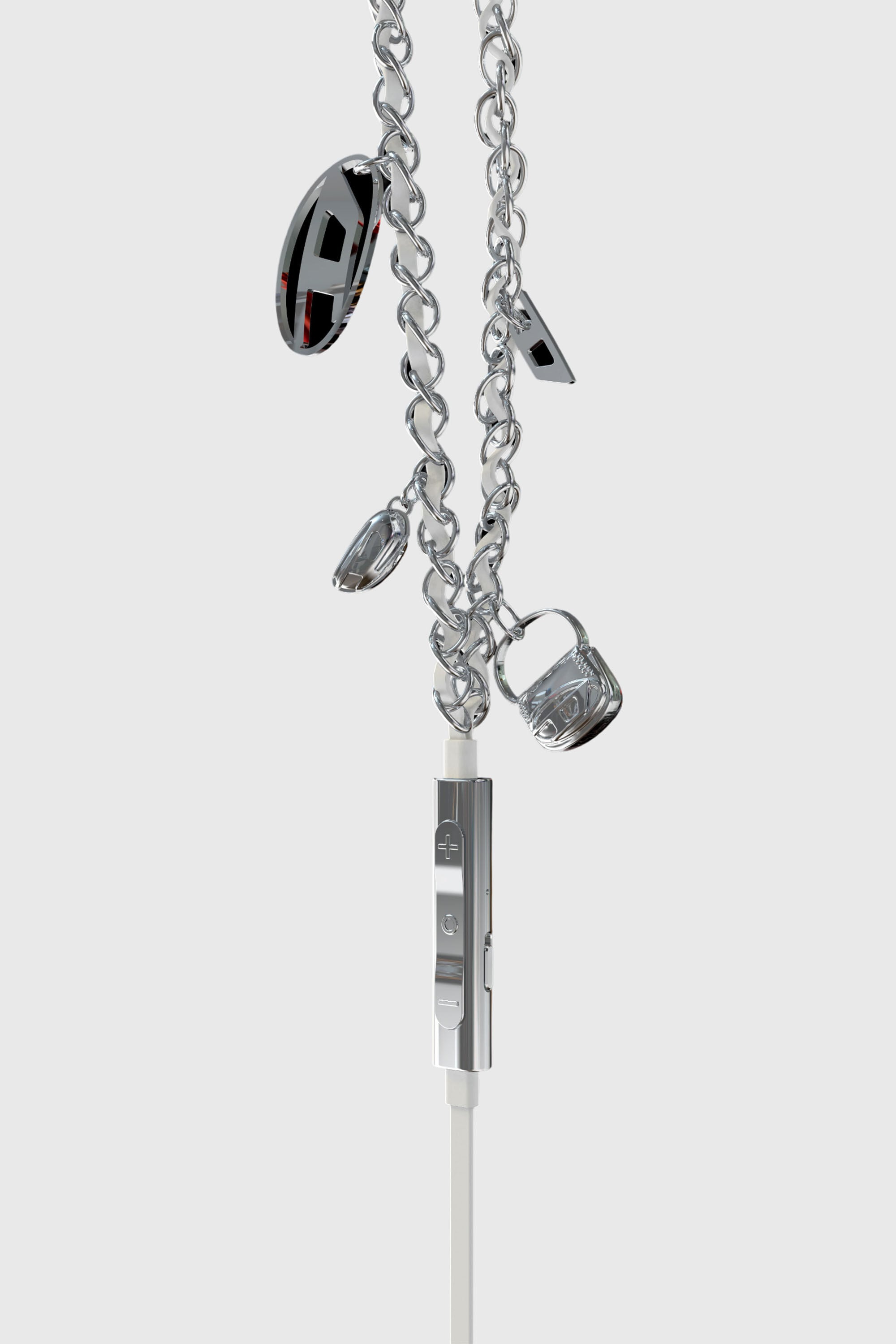 Wired Earbuds with USB-C in Silver | Diesel® US {{Country}}