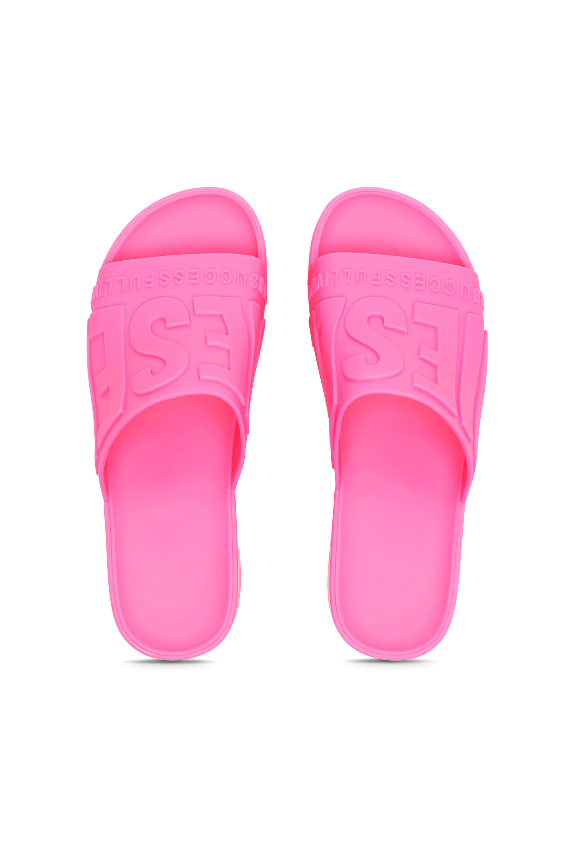 SA-PAMELA H Woman: Heeled neon rubber pool slides | Diesel SA-PAMELA H Woman: Heeled neon rubber pool slides | Diesel
