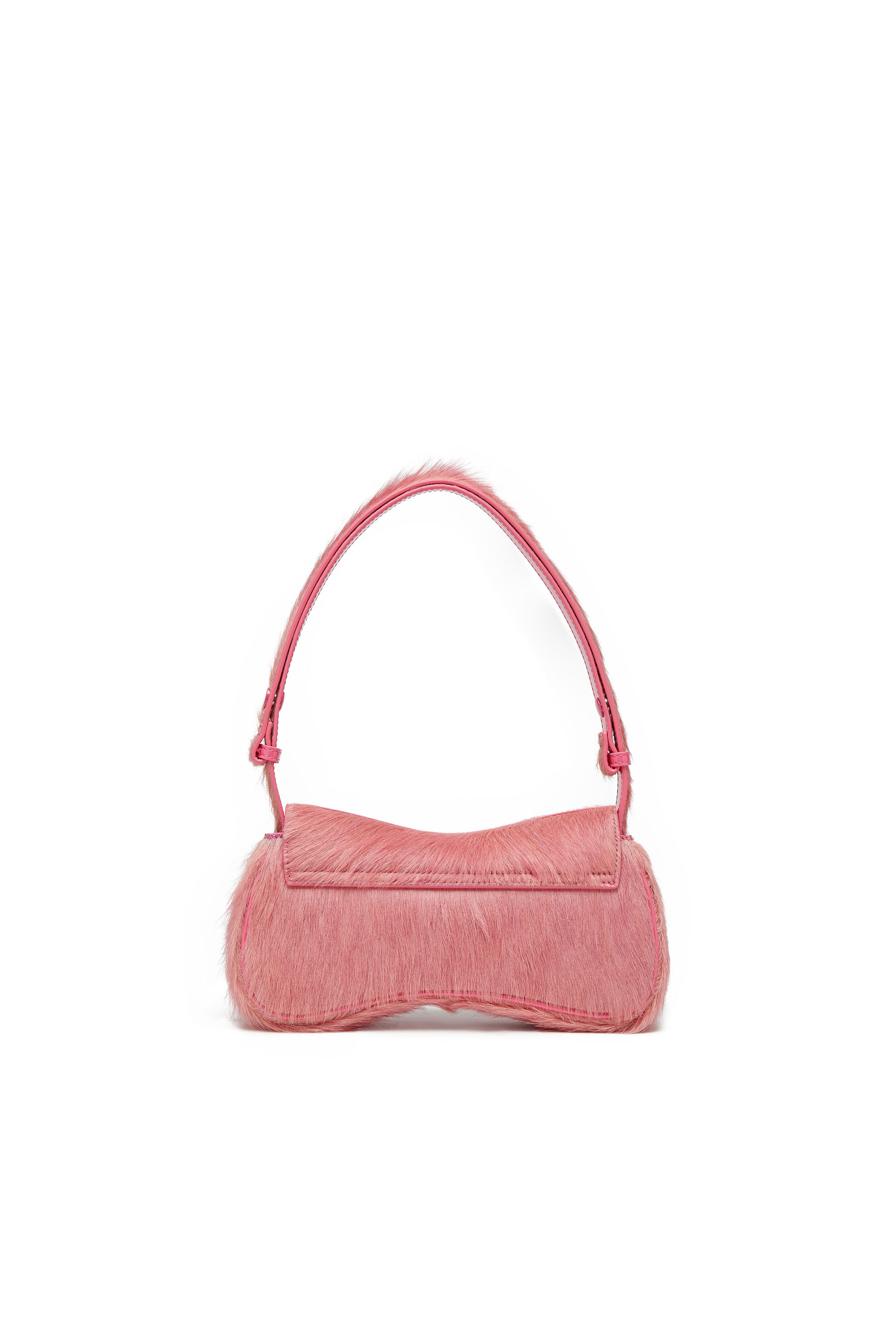 Diesel - PLAY CLUTCH, Pochette en cuir poilu coloré Femme in Rose - 3