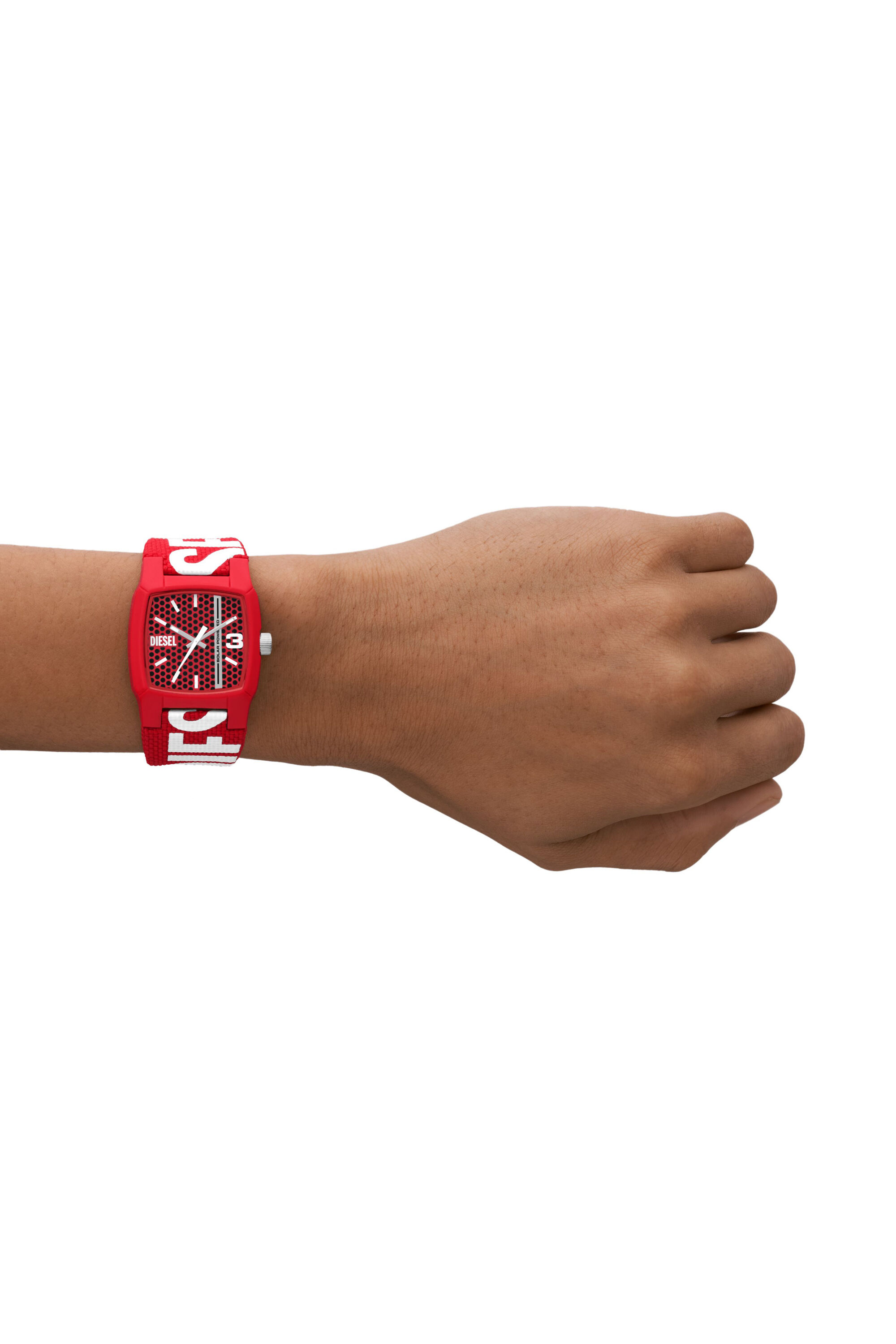 Diesel - DZ2168, Male's Cliffhanger Solar Red watch in Red/White - 5