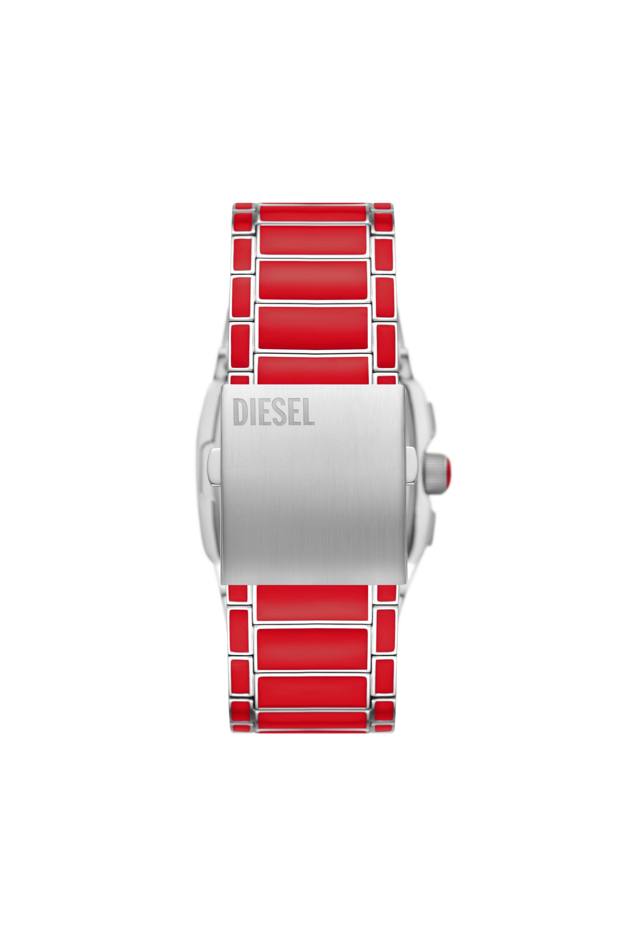 Women's Cliffhanger red enamel and stainless steel watch | Red