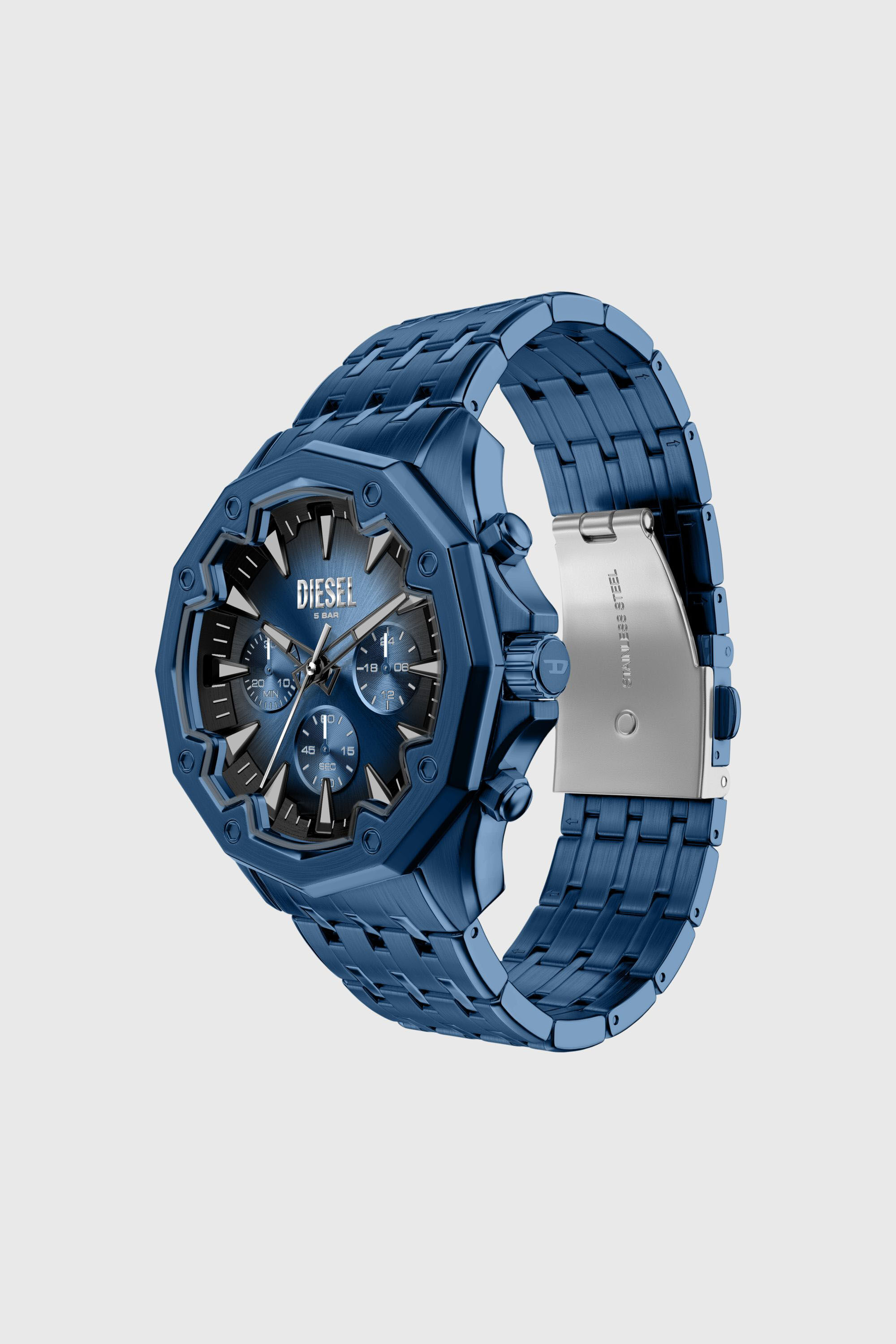 Men's Stinger Blue Stainless Steel Watch | Blue | Diesel US