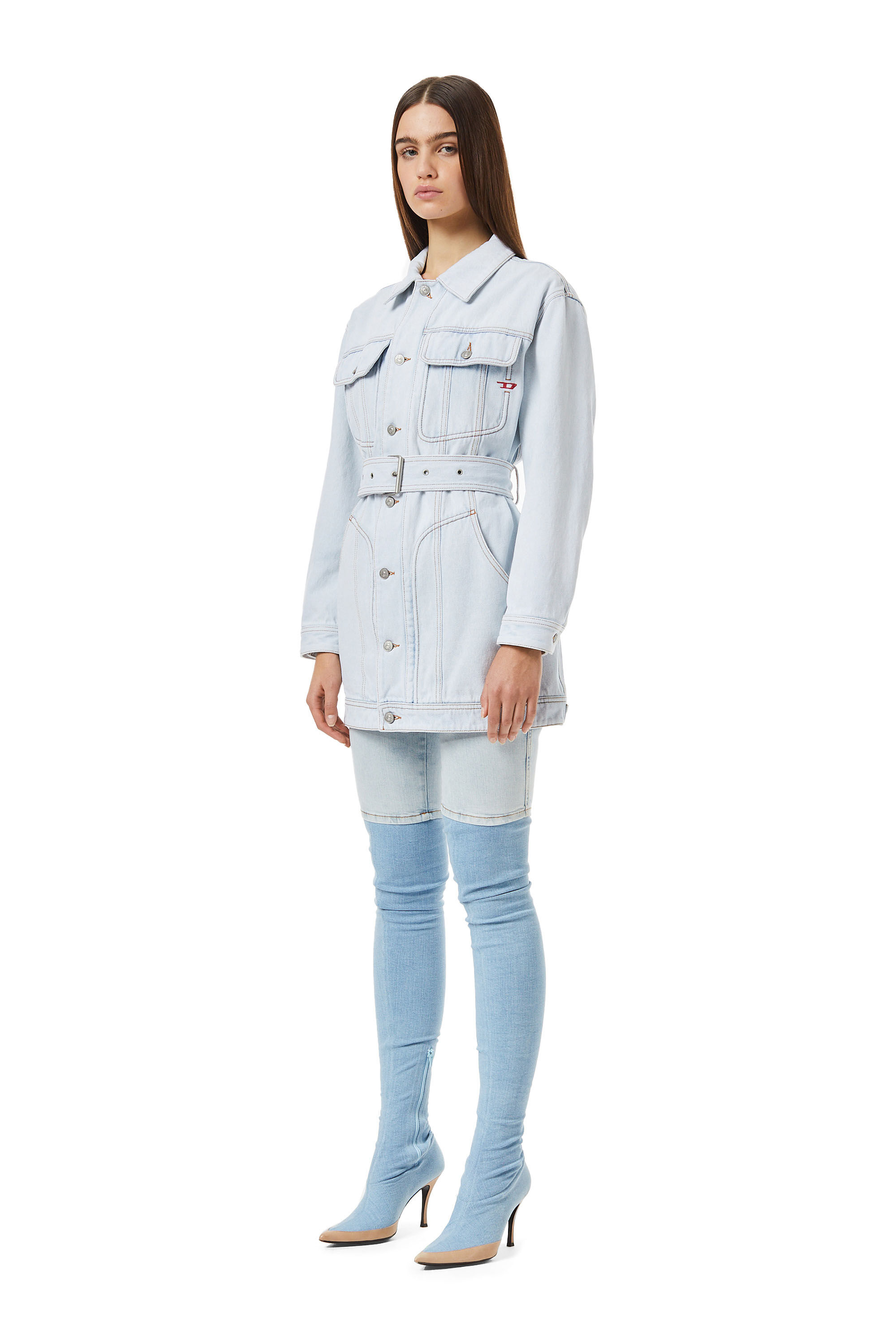 ディーゼル　De-Flaminia Trucker Coat デニム　ジャケット DE-SLIMMY