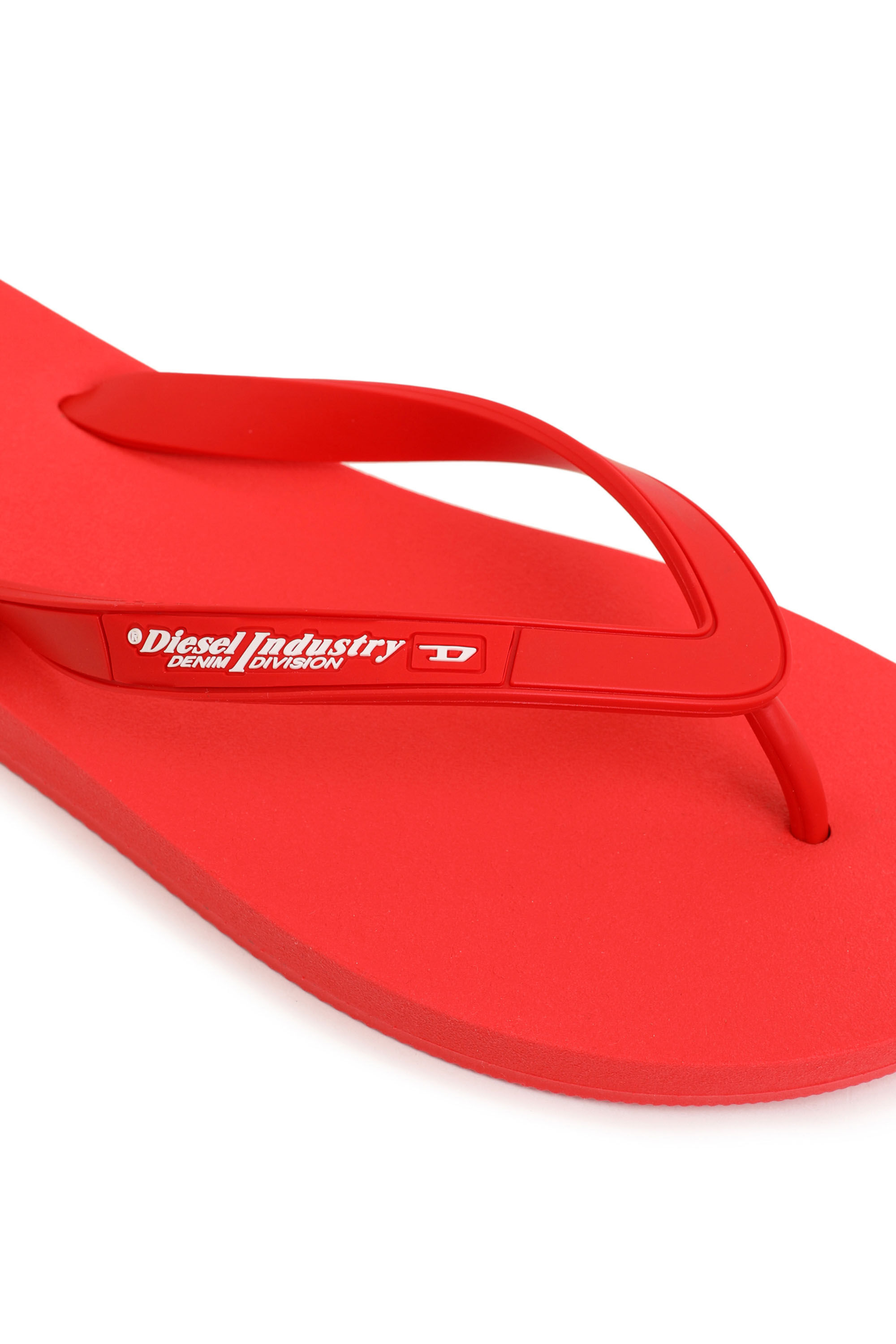 Diesel - SA-KAUAY NL, Male's Sa-Kauay Nl - Flip flops with logo straps in Red - 6