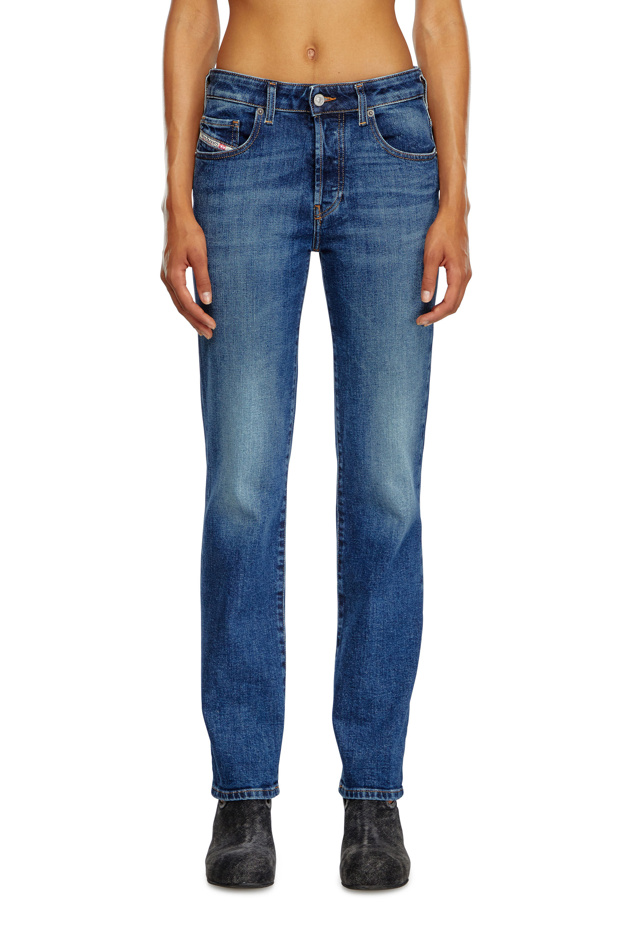 Diesel - Woman's Regular Jeans 1989 D-Mine 09I28, Dark Blue - 3