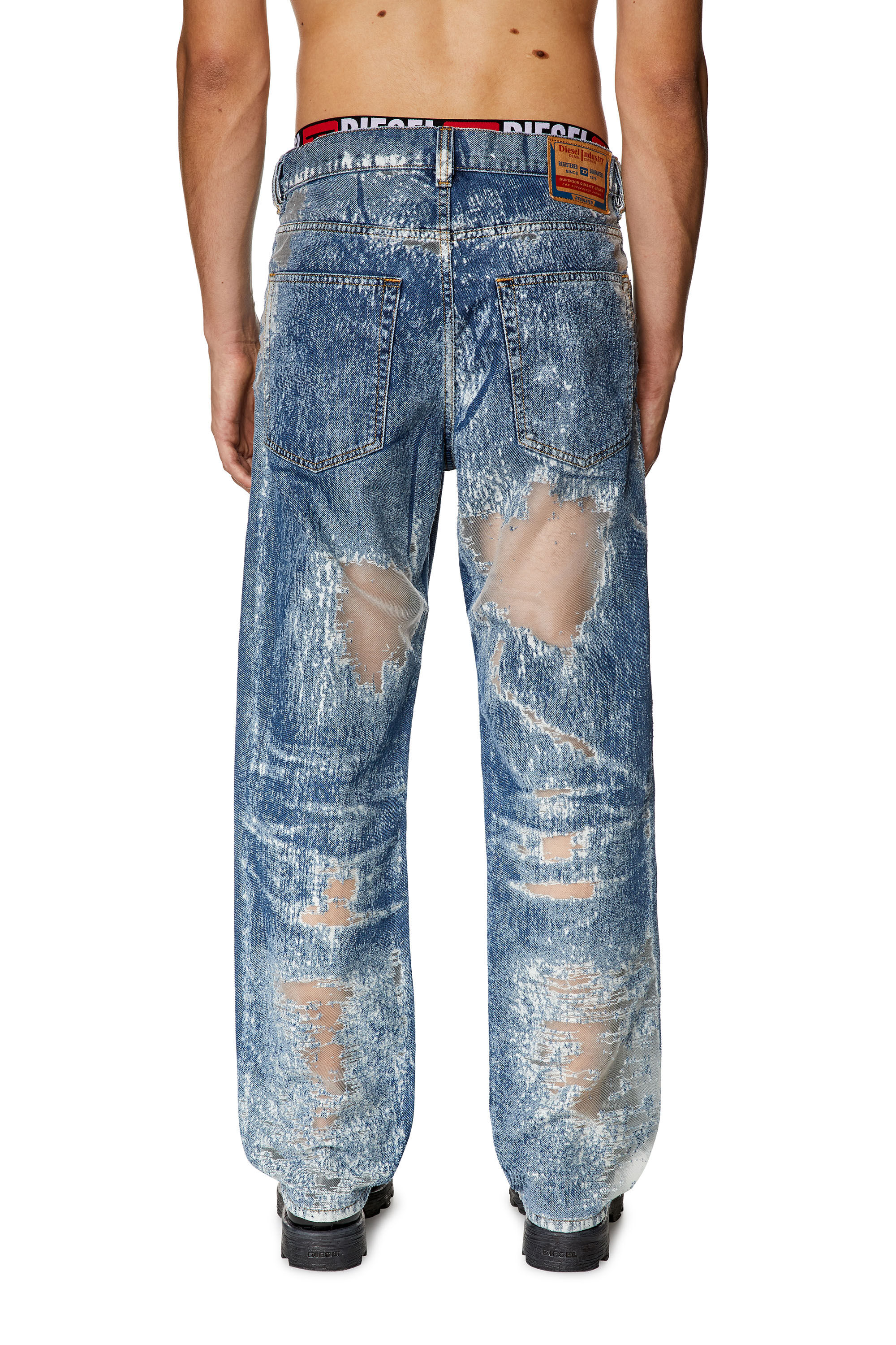 Diesel - Man's Straight Jeans 2010 D-Macs 068JH, Medium blue - 4