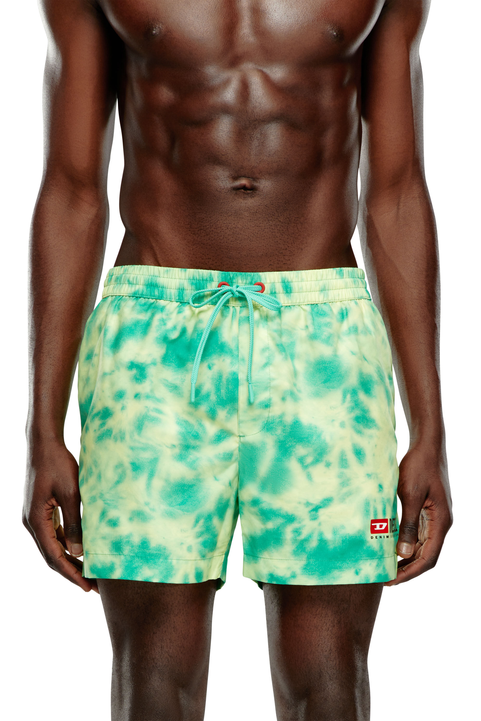 Diesel - BMBX-KEN-37, Short de bain mi-long avec imprimé tie-dye Homme in Polychrome - 1