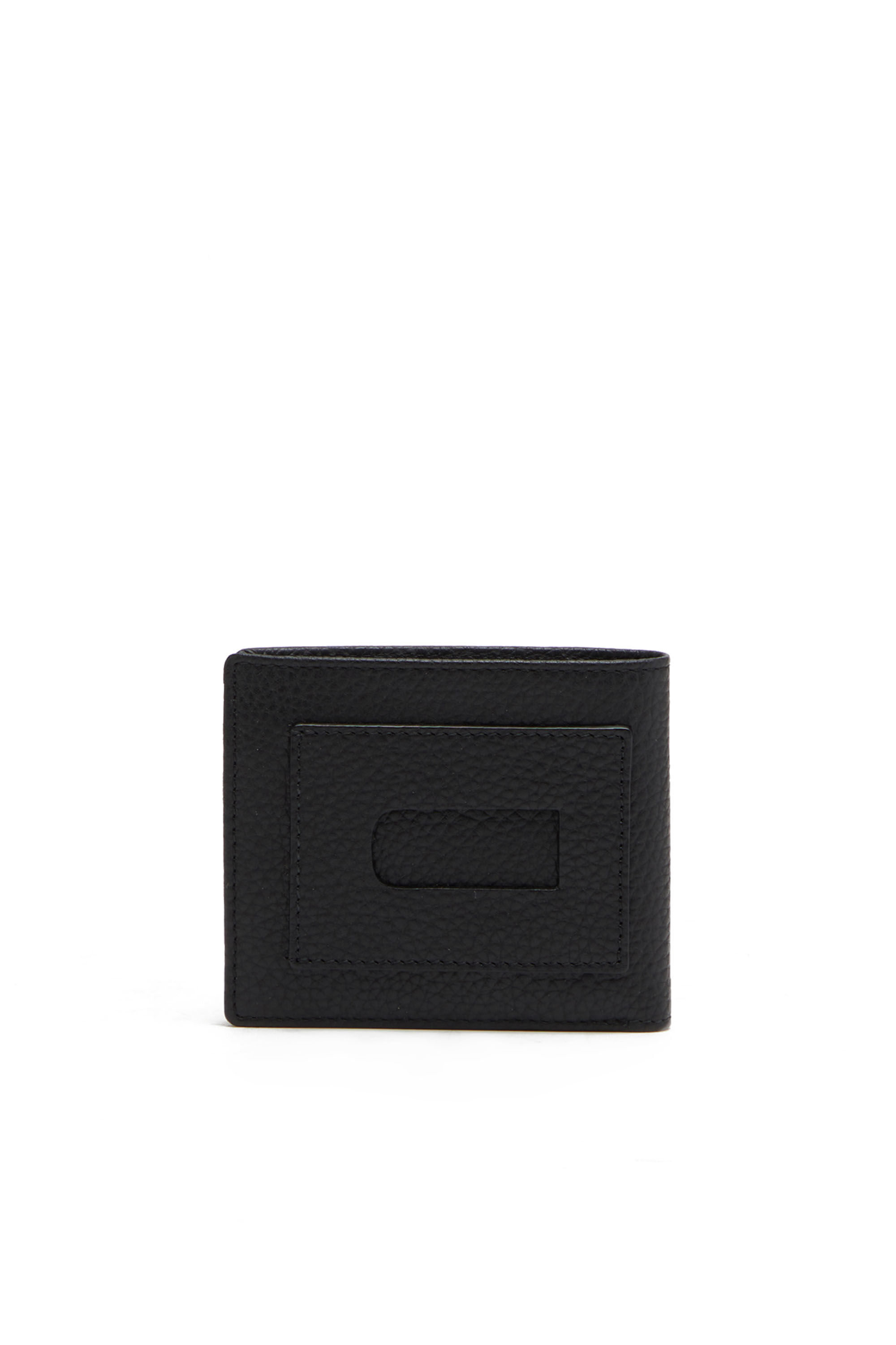 Diesel - BI-FOLD COIN S, Male's Bi-fold wallet in grainy leather in Black - 2