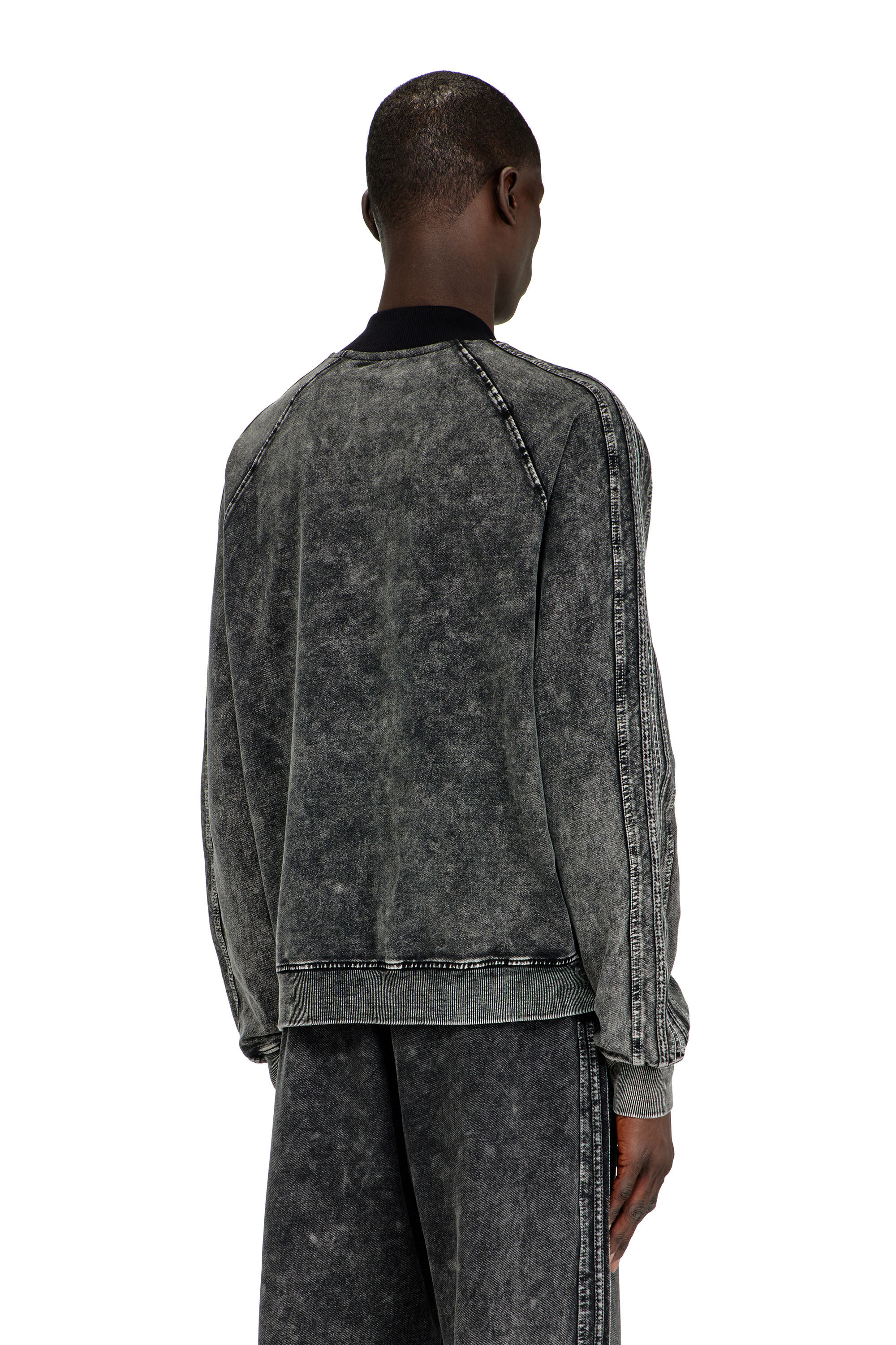 Fifty Diesel　ディーゼル Men's Zip-up sweatshirt with sleeve bands | Grey | Diesel