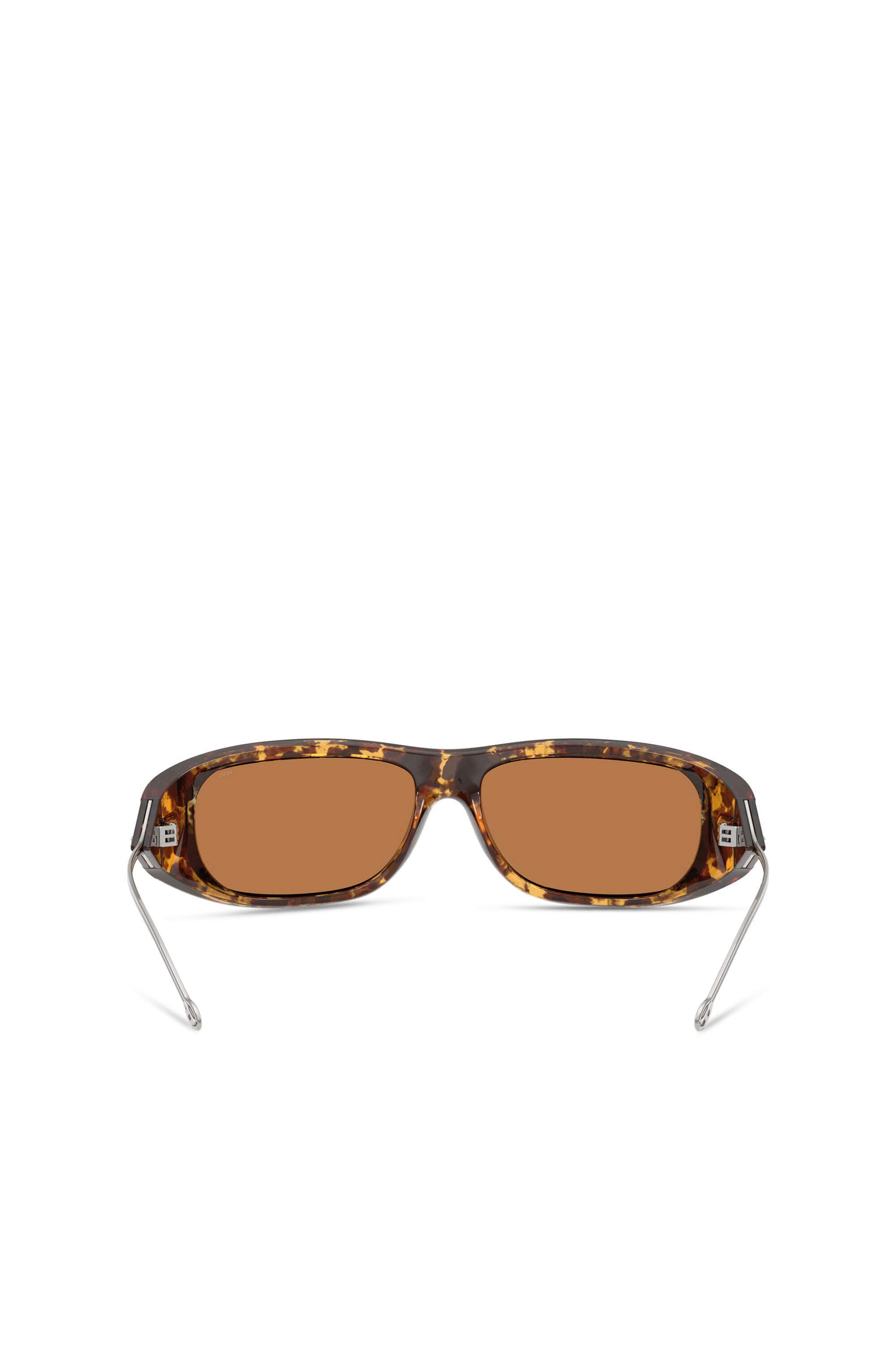 Diesel - 0DL3001 SIZE 61, Unisex's Wraparound style sunglasses in Brown - 3