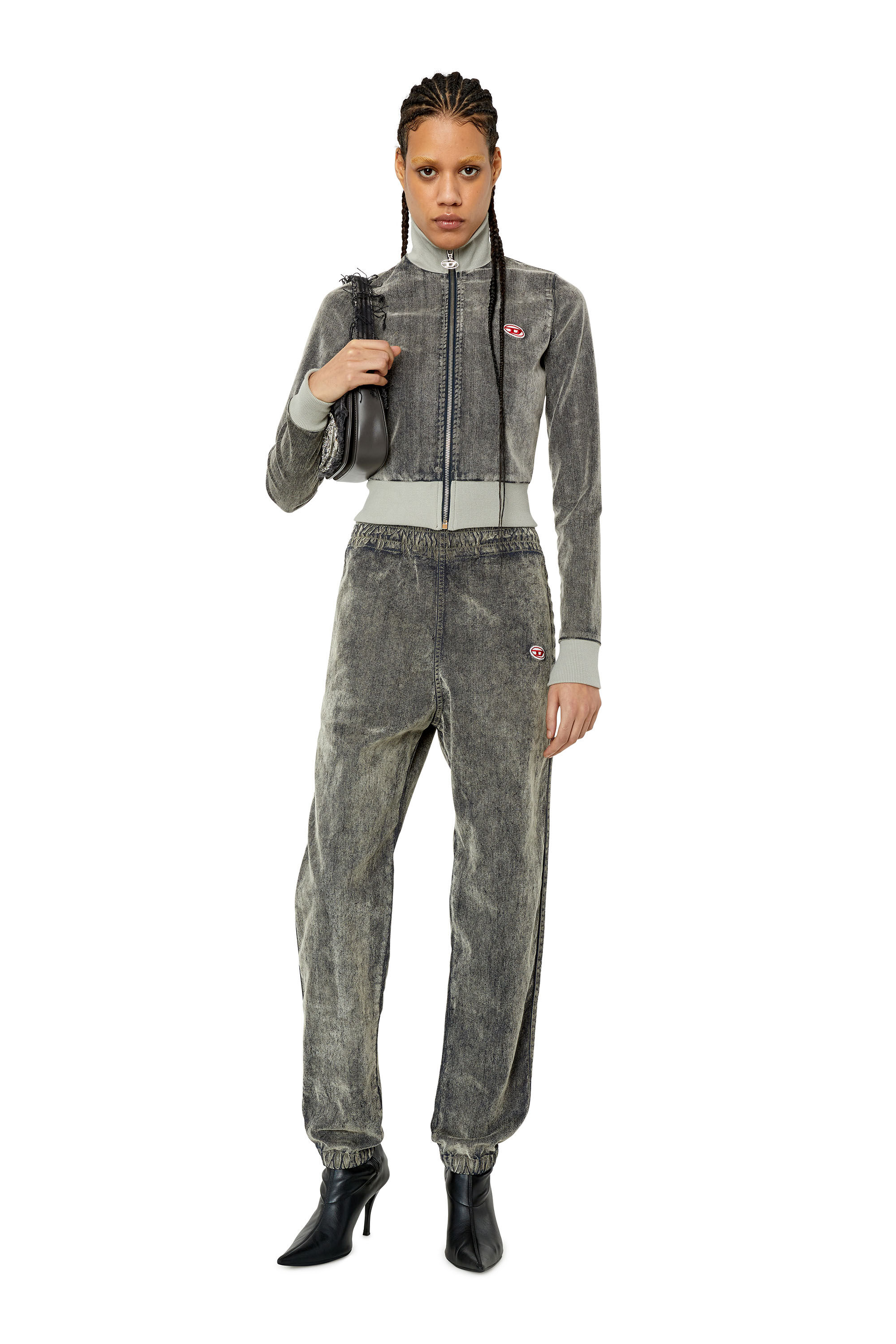 Diesel - Tapered D-Lab Track Denim 068CF, Tapered D-Lab Track Denim Mixte in Gris - 7