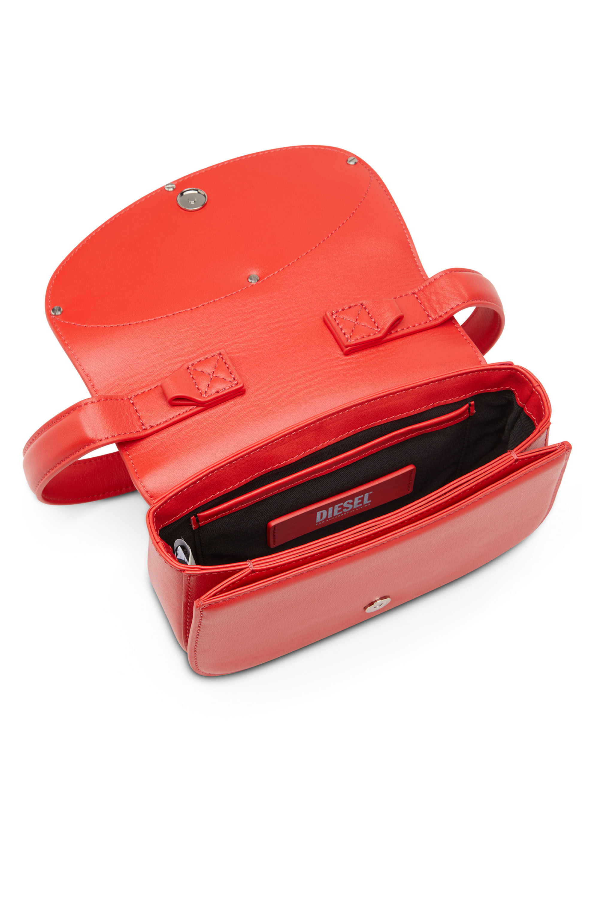 Diesel - 1DR, Female's 1DR-Iconic shoulder bag in nappa leather in Red - 2