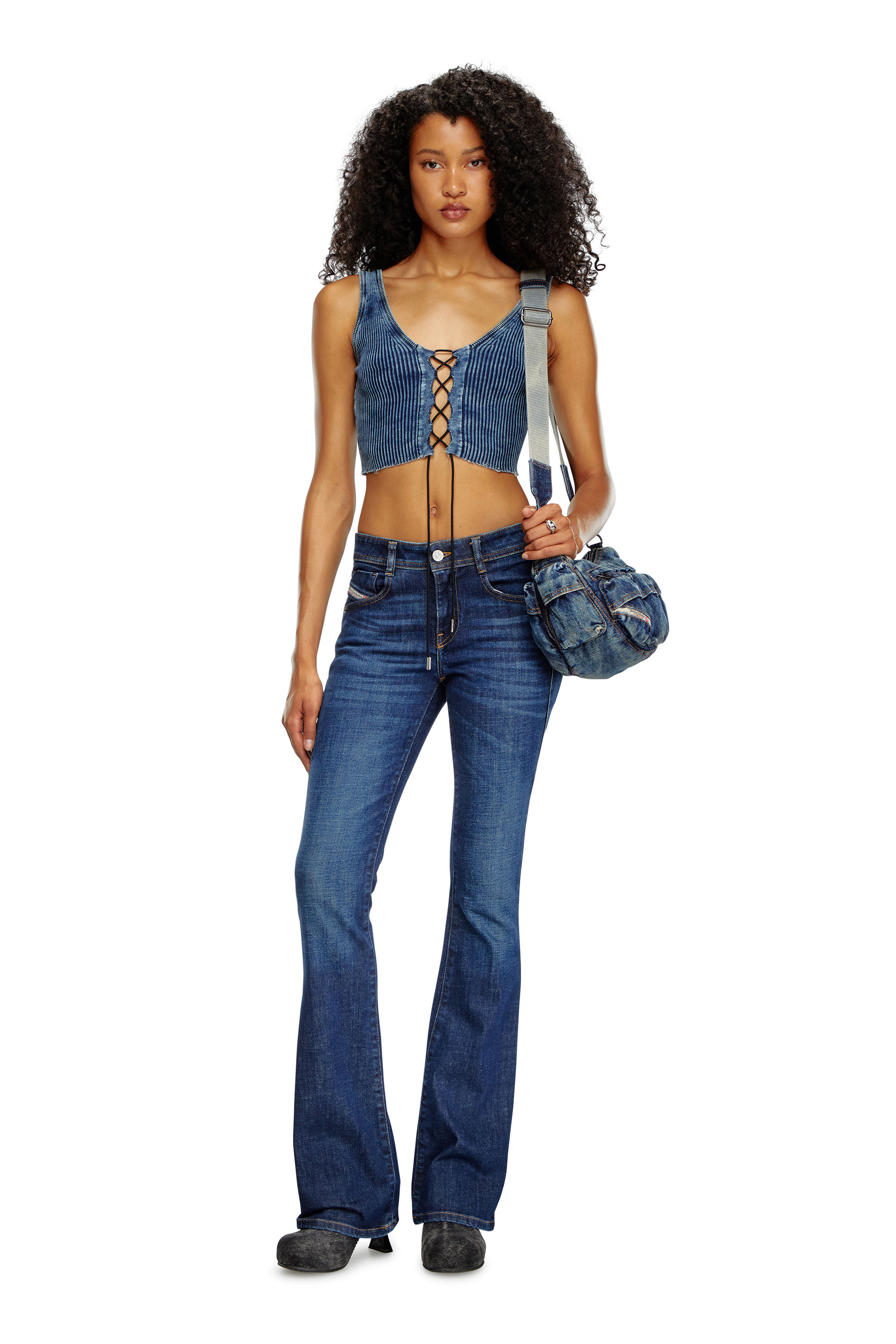 1969 D-EBBEY Woman: Bootcut dark blue Jeans ® | Dark Blue | Diesel