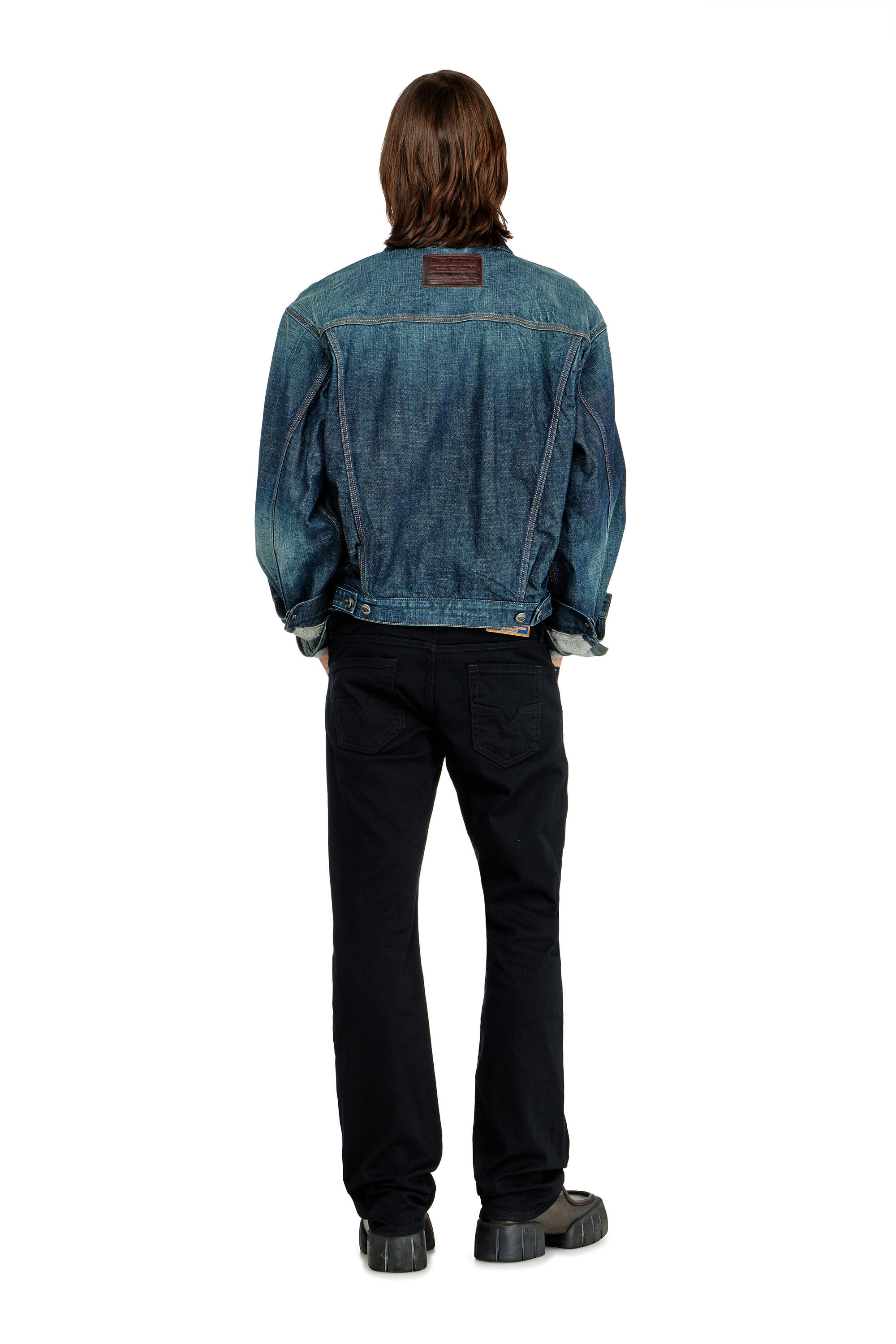 Diesel - Regular Jeans 1985 Larkee 0688H Hombre, Negro/Gris oscuro - 3