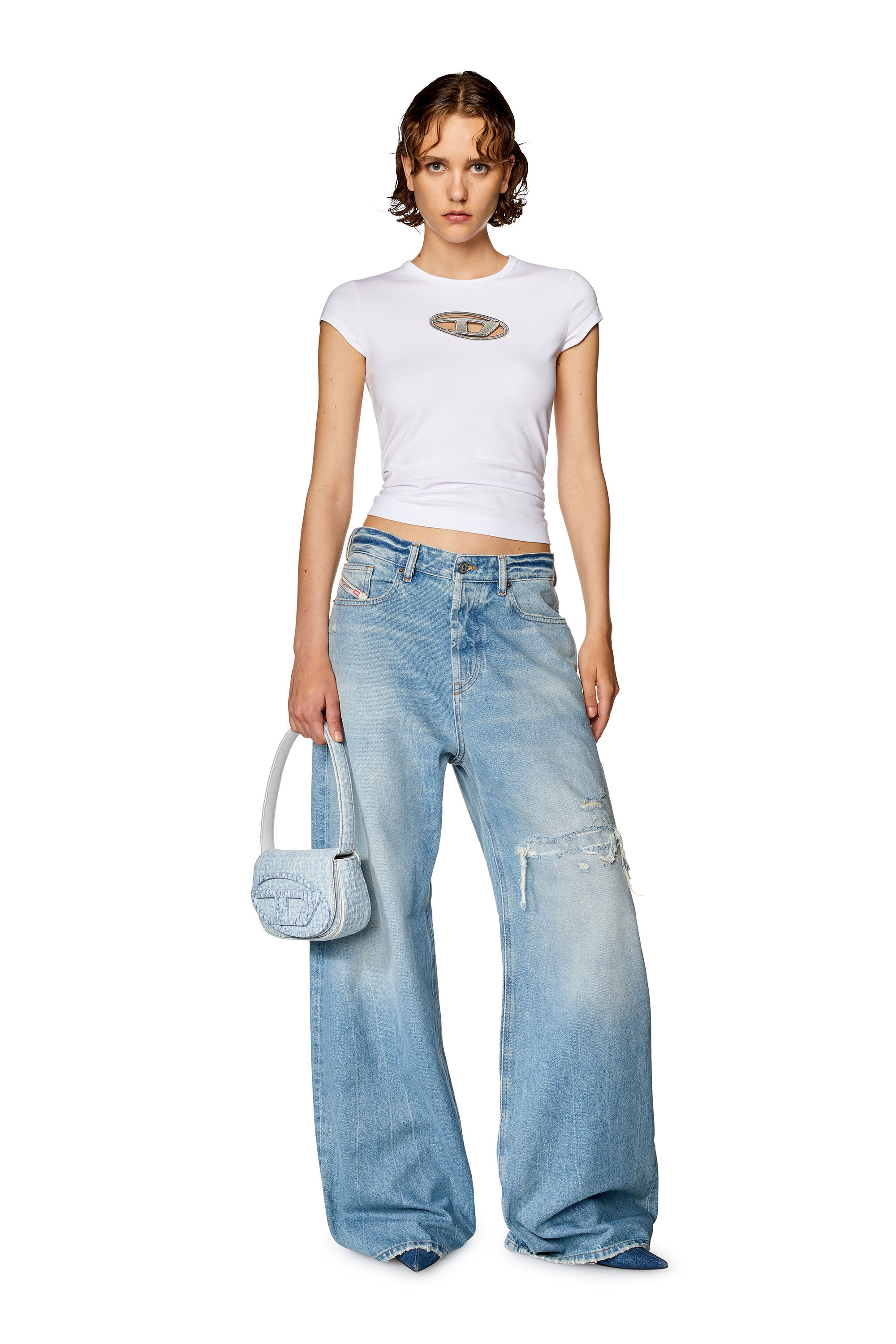 Diesel - Female's Relaxed Jeans 1996 D-Sire 09E25, Light Blue - 1