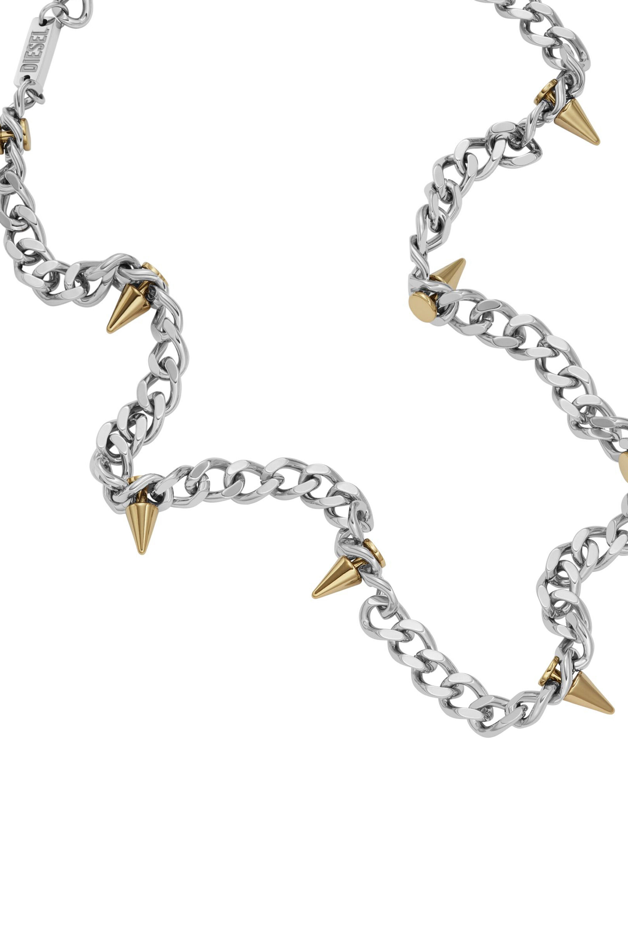 Diesel's chain necklace two-tone stainless steel | Diesel