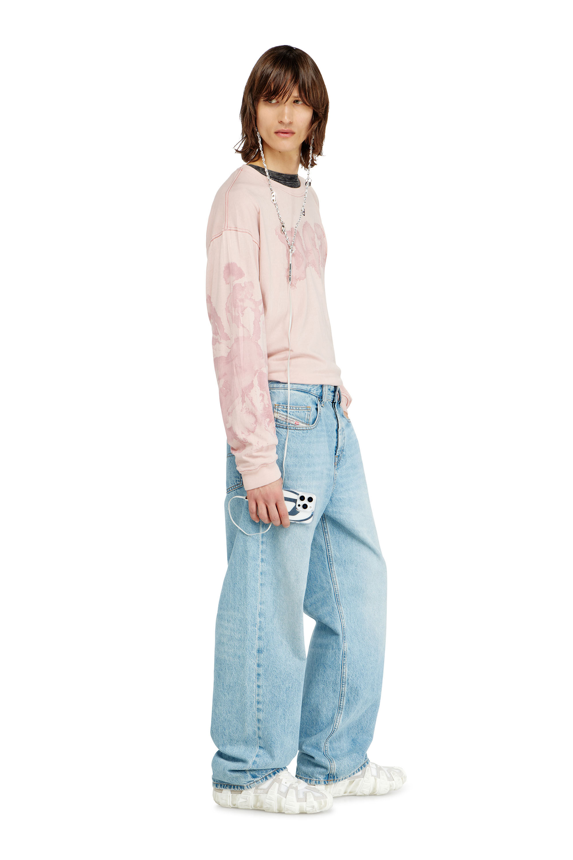 Diesel - Relaxed Jeans 2001 D-Macro 09I29 Hombre, Azul Claro - 1