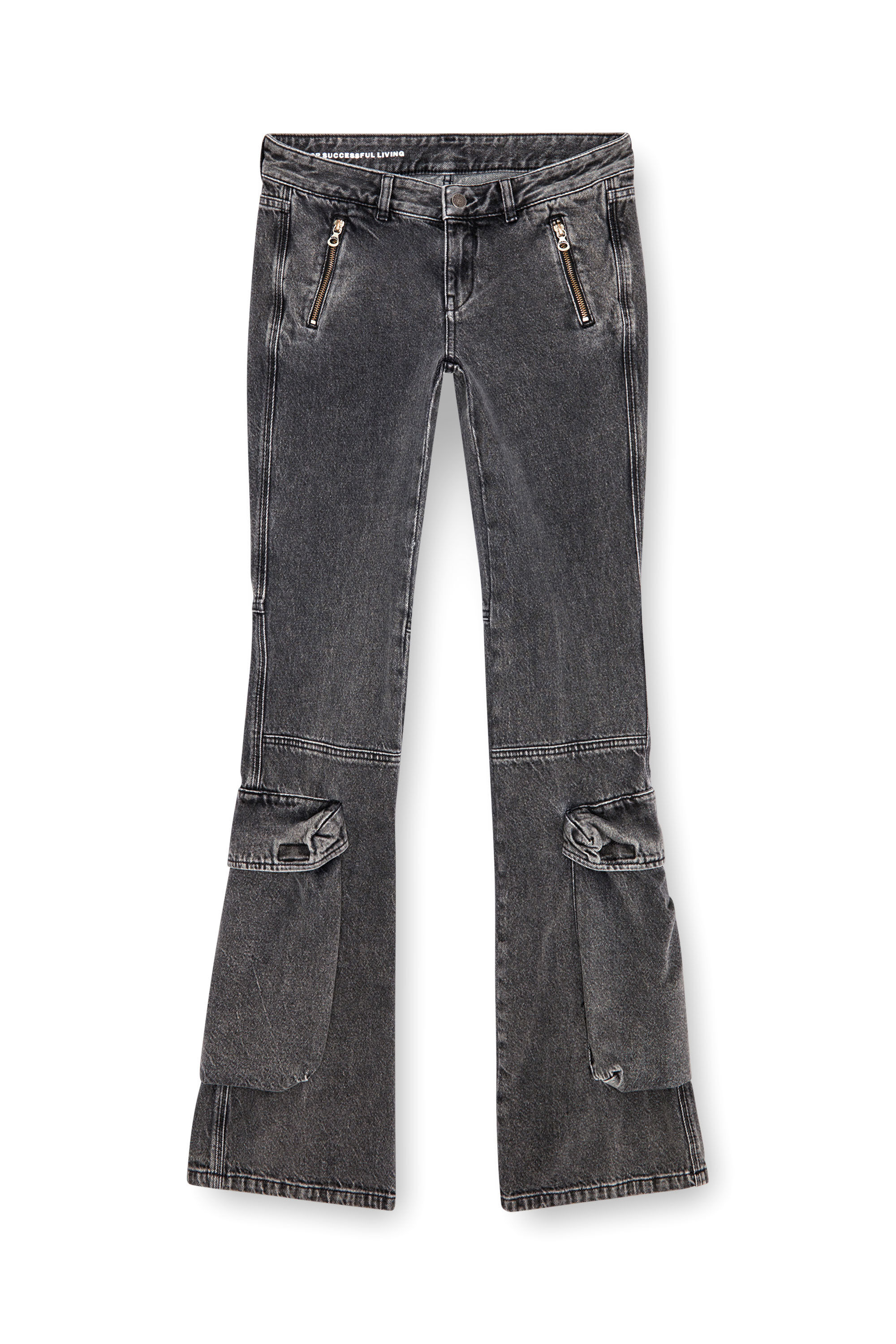 Diesel - Female's Bootcut Jeans D-Poky 0CBDH, Black/Dark Grey - 2