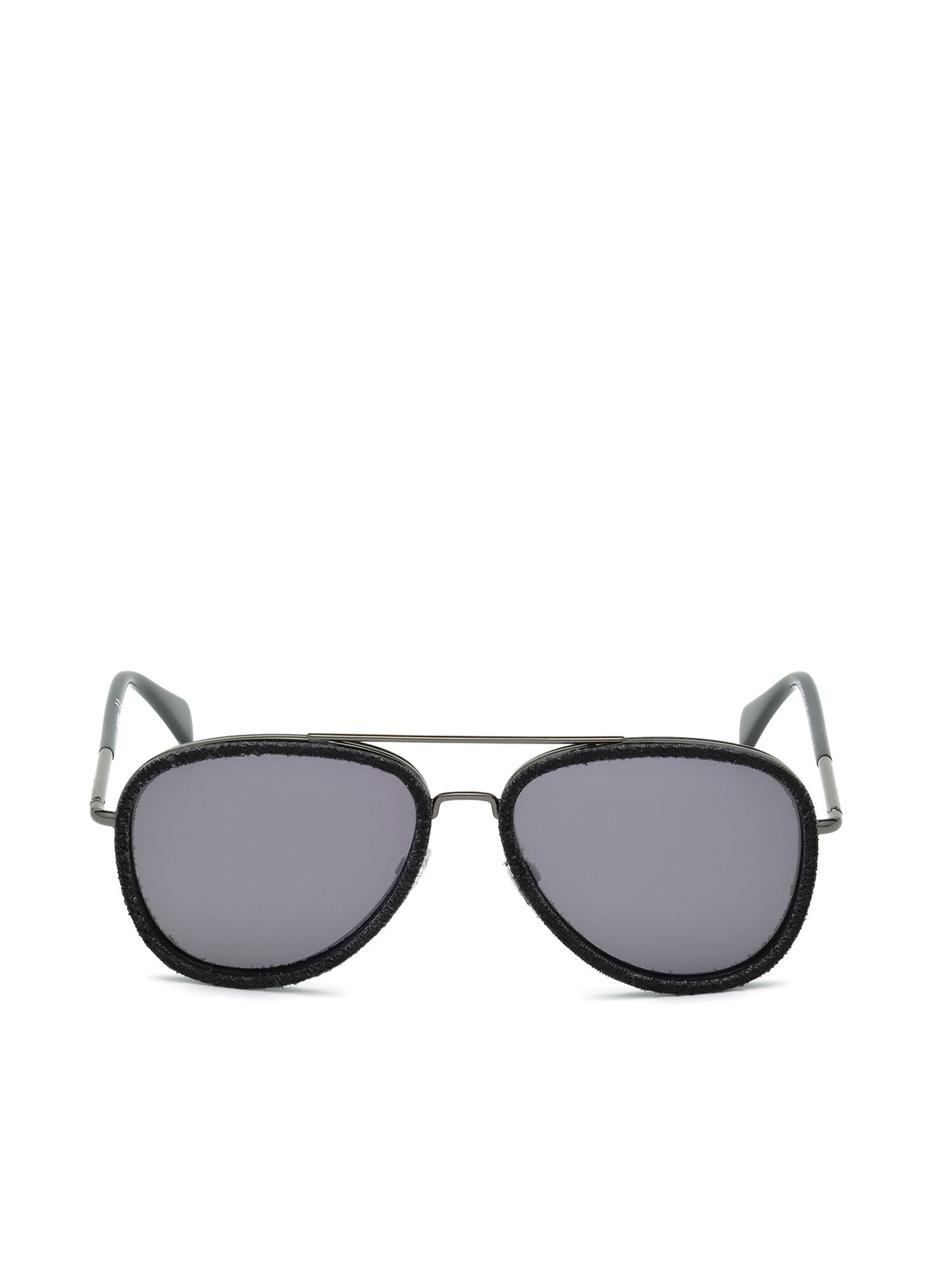 Diesel - DL0167, Gafas de doble puente con patillas finas Unisex in Negro - 1