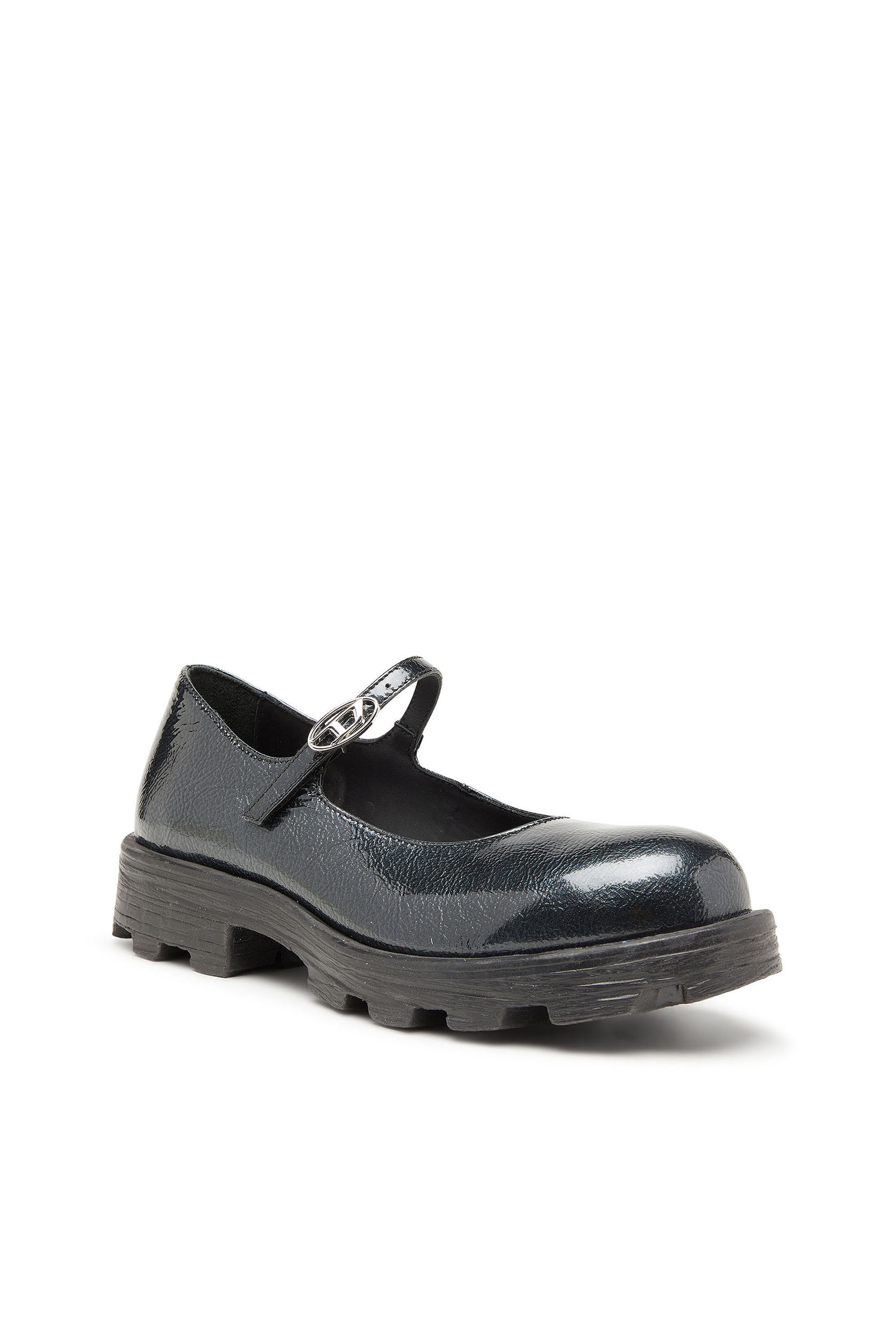 Women's D-Hammer - Lugged Mary Jane flats in patent leather