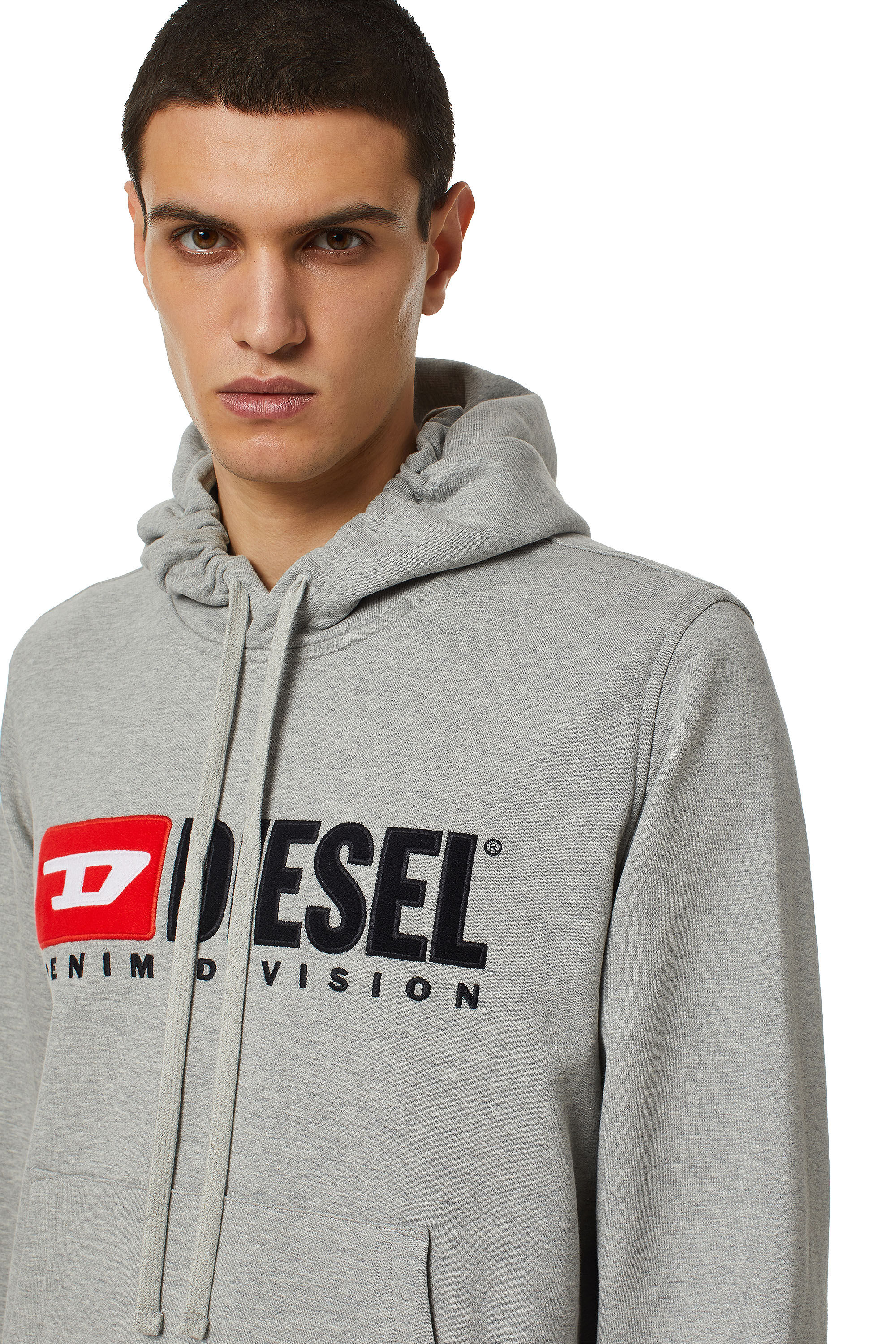DIESEL DENIM DIVISION トレーナー ブラック、グレー Denim Division hoodie | Grey | Diesel