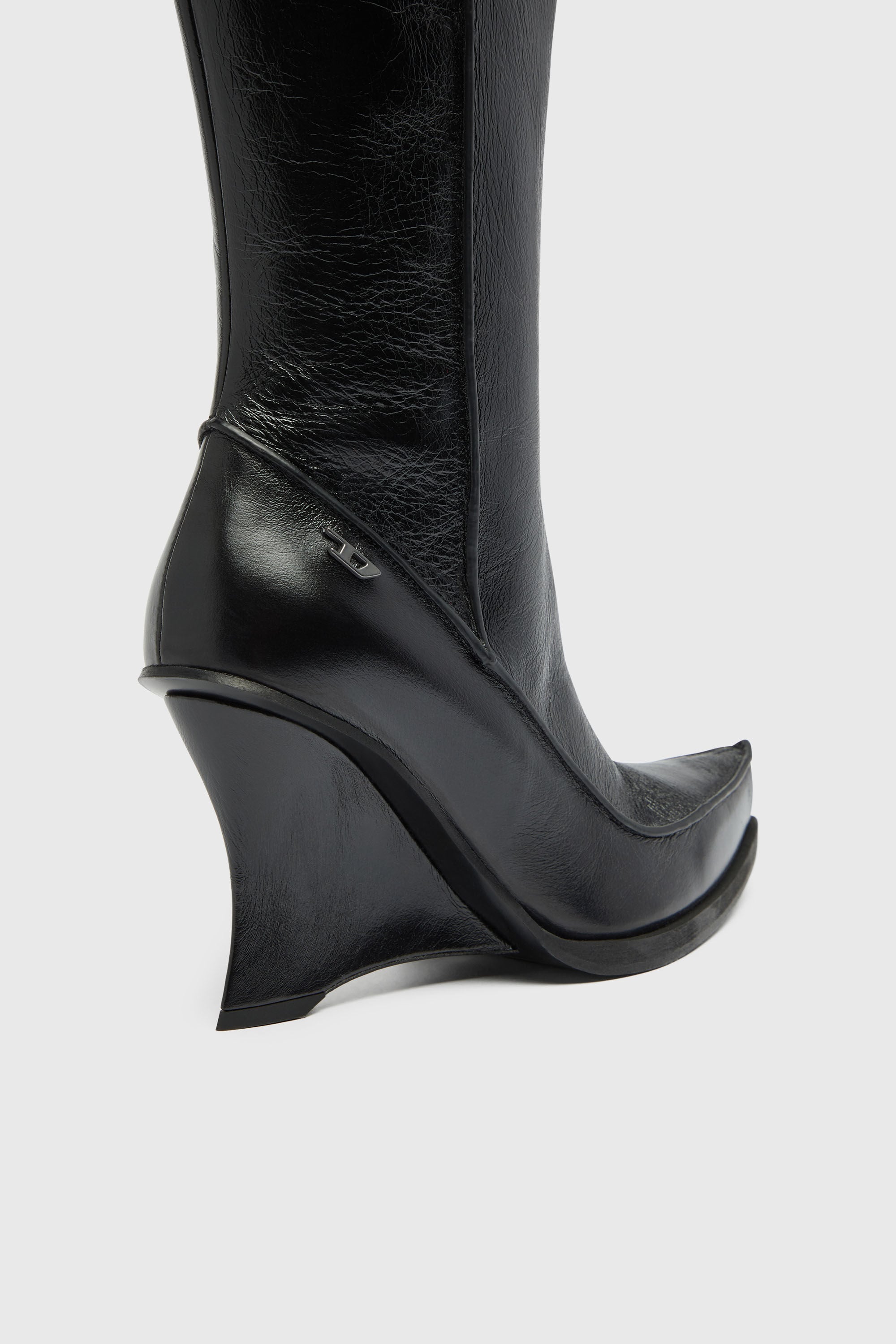 Diesel - D-LUCETTE-90-KB W, D-Lucette-Botas de cuero hasta la rodilla Mujer in ToBeDefined - 4
