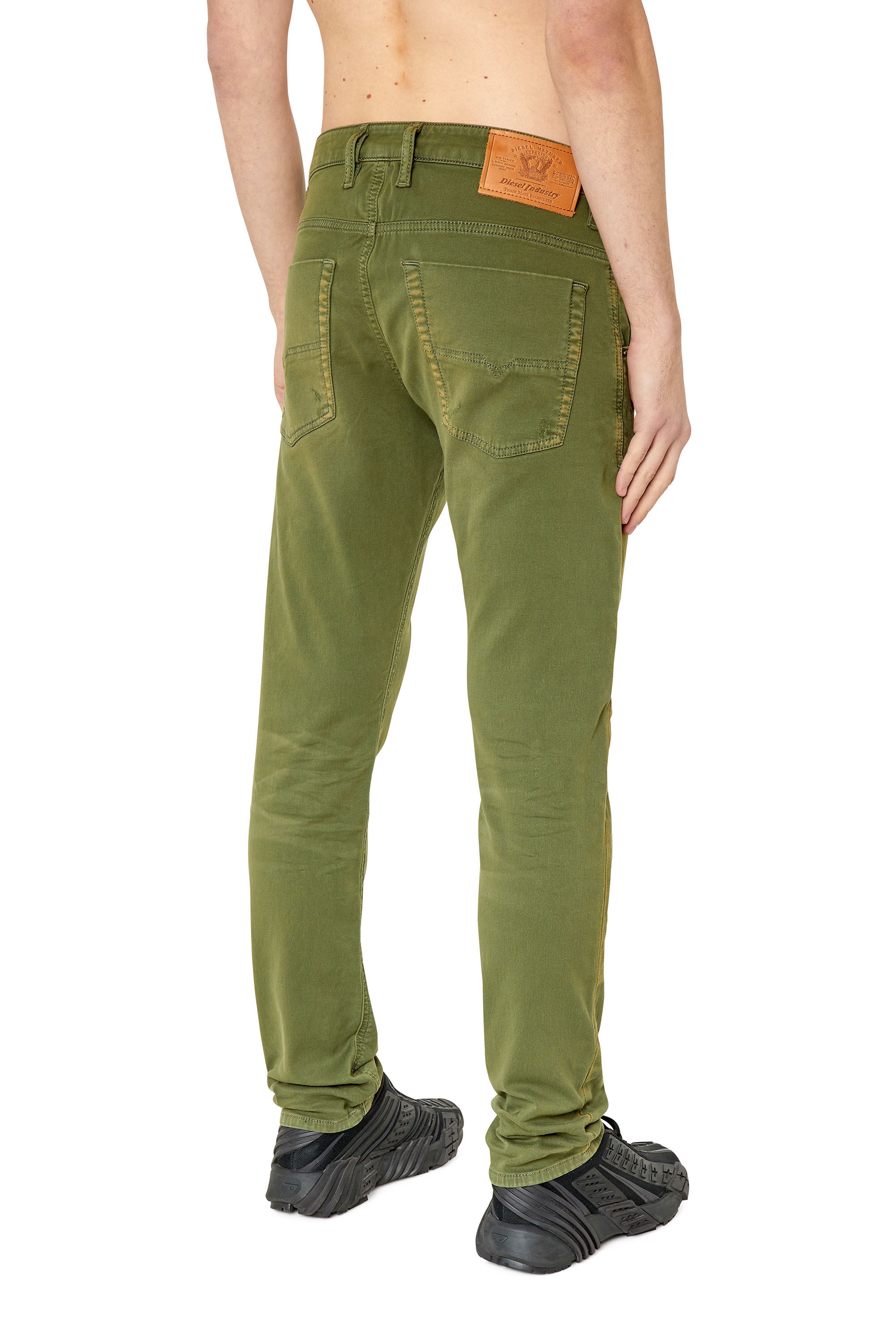 Diesel - Tapered 2030 D-Krooley Joggjeans® 09E98, Male's Tapered 2030 D-Krooley Joggjeans® in Green - 4