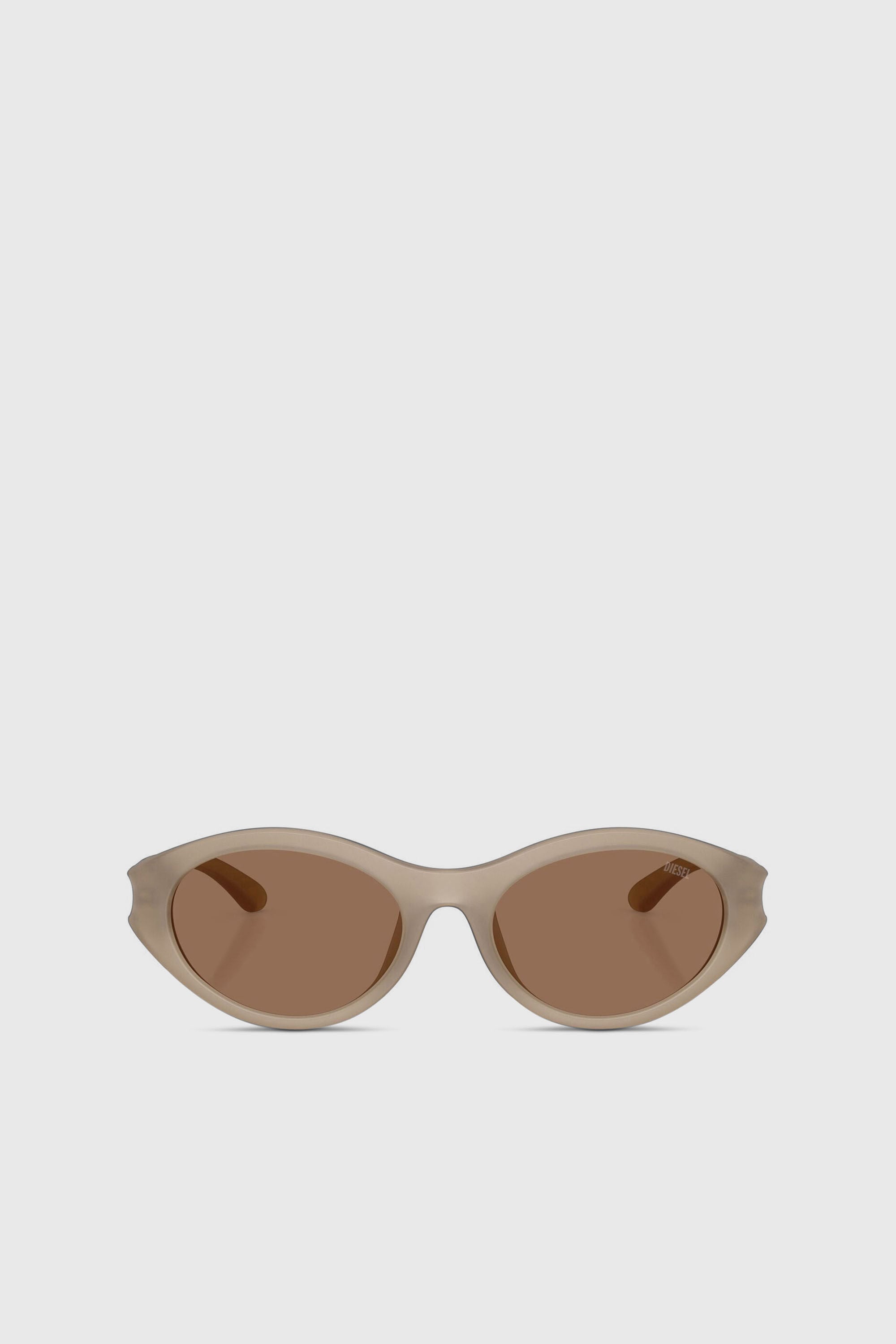 Women's Oval sunglasses | Beige | Diesel {{Country}}