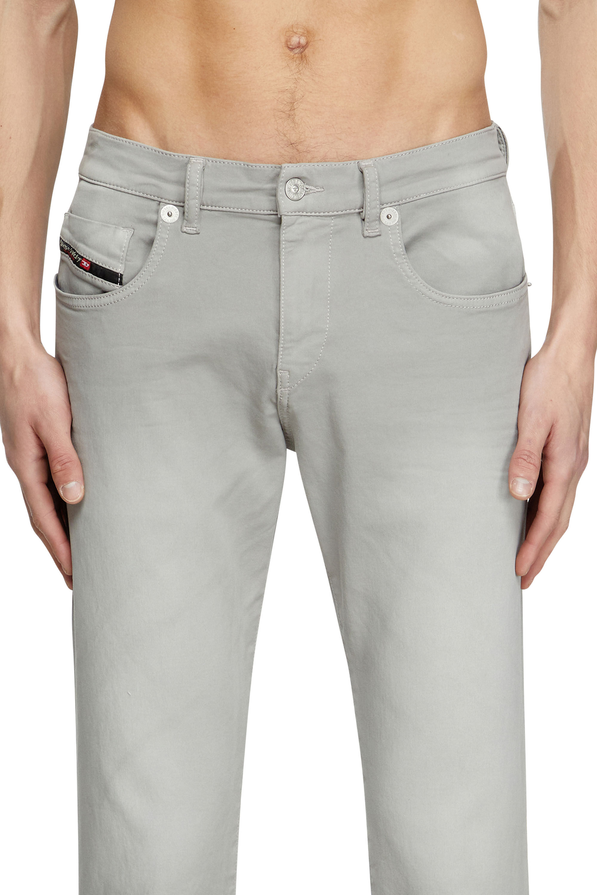 D-STRUKT-Z-NE Man Slim Colored Jeans | Light Grey | Diesel