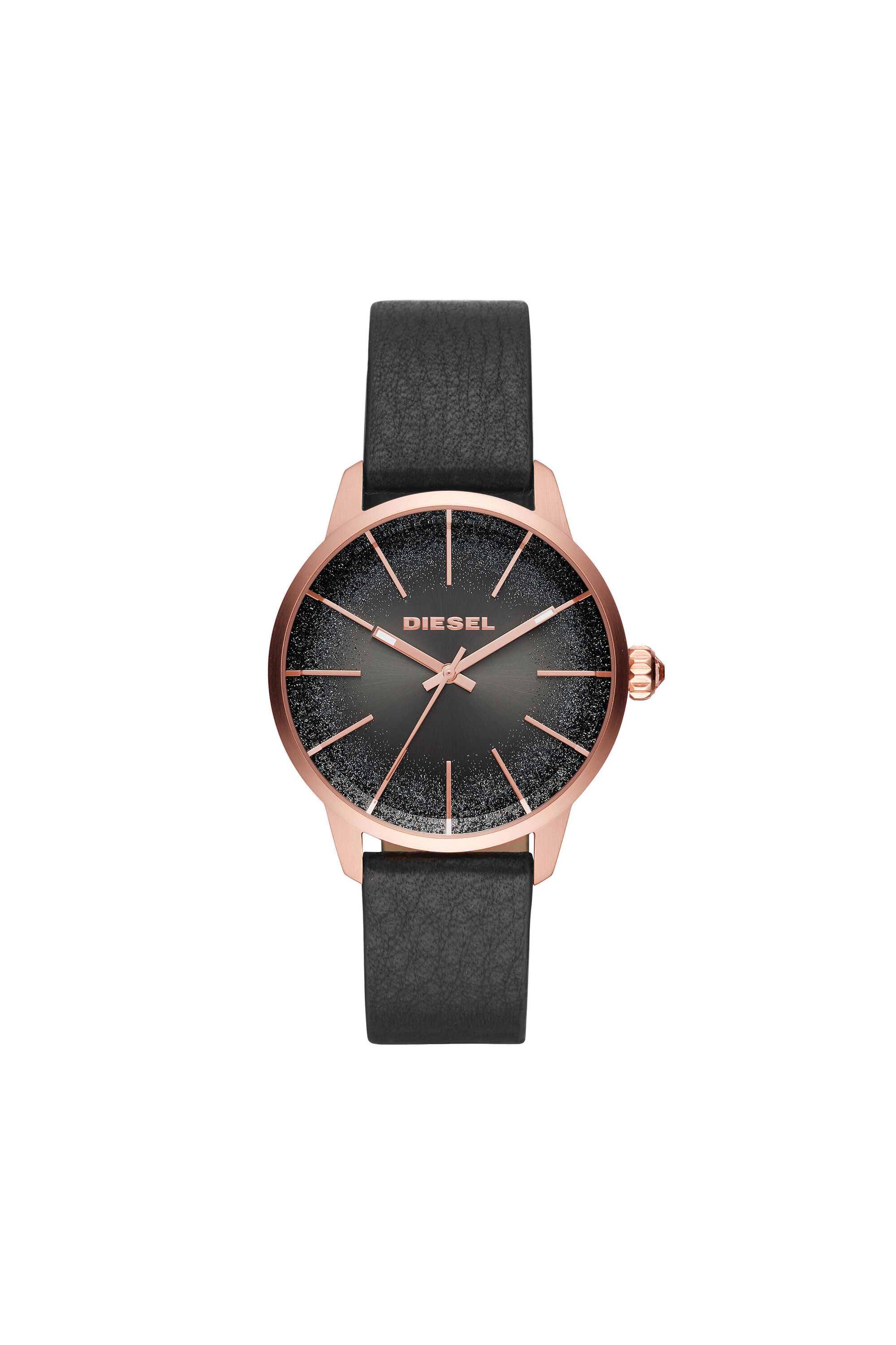 Diesel - DZ5573, Castilla reloj negro con purpurina, 38&nbsp;mm Mujer in Negro - 1