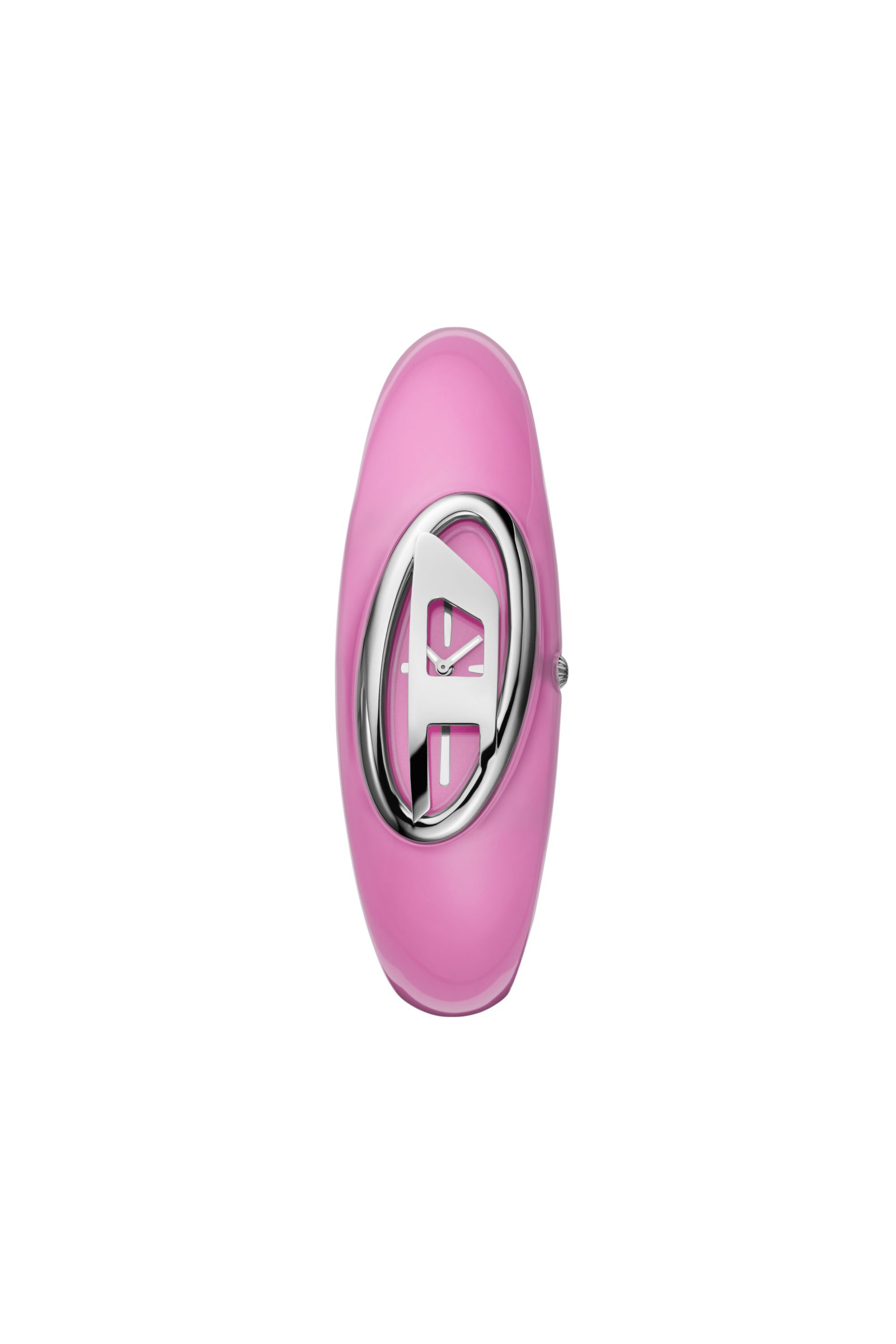 DIESEL - JEWEL PEACE Women's Diesel Wonder-D Two-Hand Pink Nylon Resin Watch | Pink